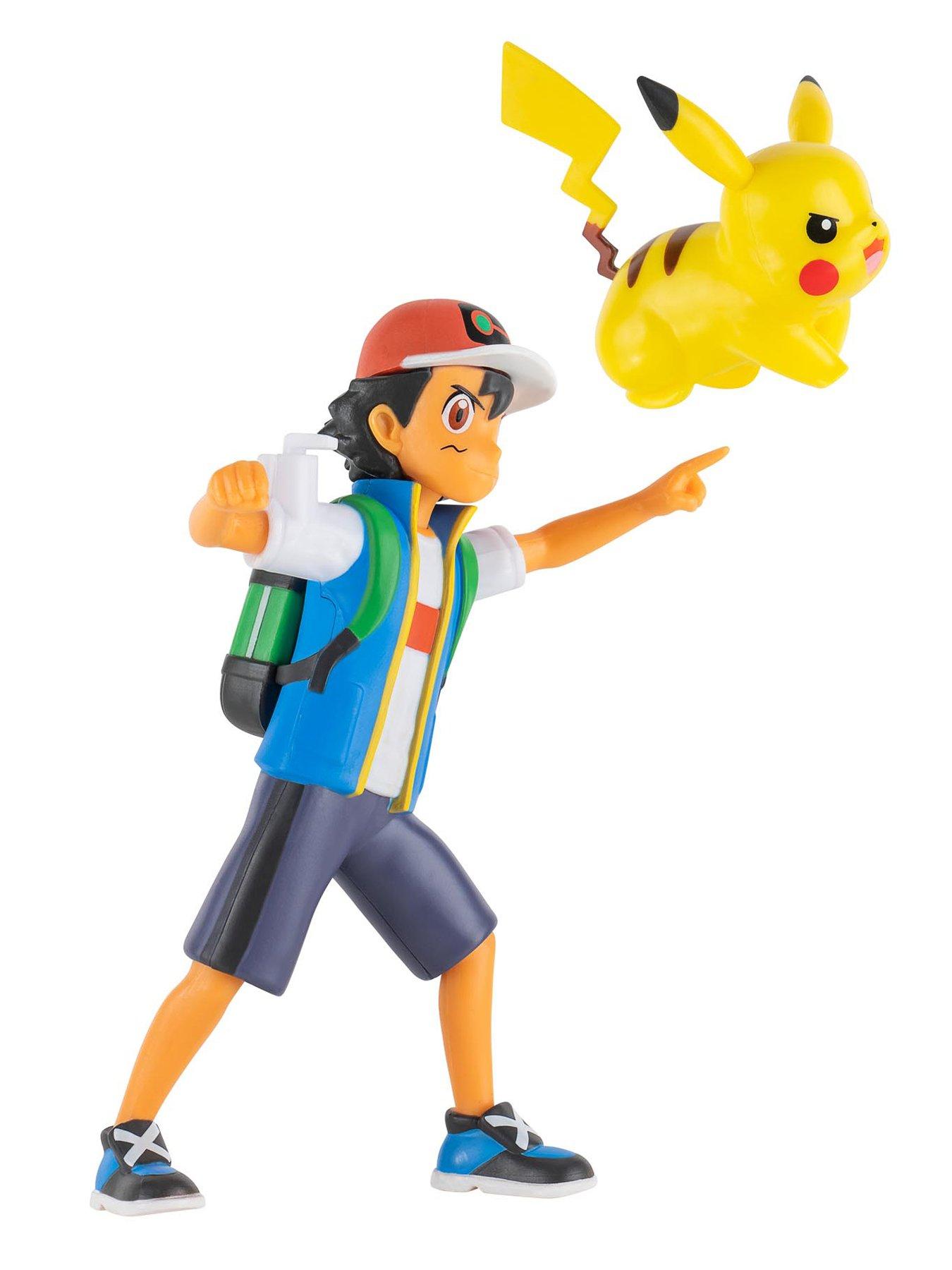  image of pokemon-ash-ketchum-battle-feature-figure-45-inch-battle-ready-figure-with-2-inch-pikachu-battle-figurenbsp