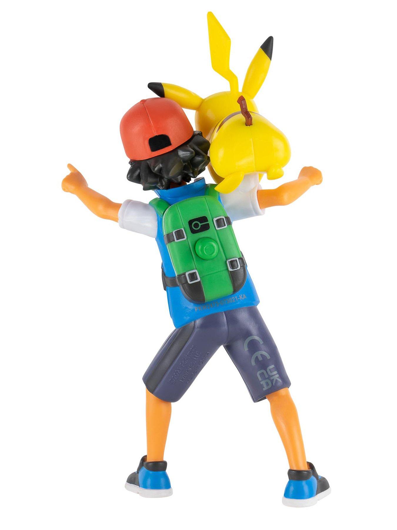  image of pokemon-ash-ketchum-battle-feature-figure-45-inch-battle-ready-figure-with-2-inch-pikachu-battle-figurenbsp