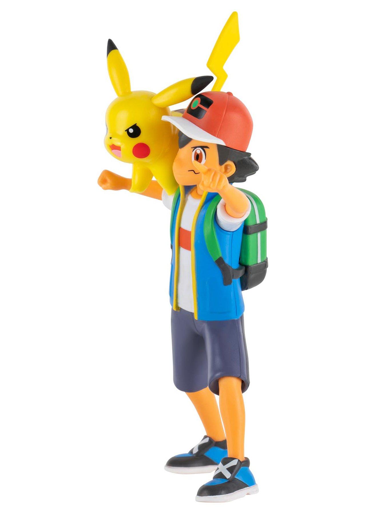  image of pokemon-ash-ketchum-battle-feature-figure-45-inch-battle-ready-figure-with-2-inch-pikachu-battle-figurenbsp