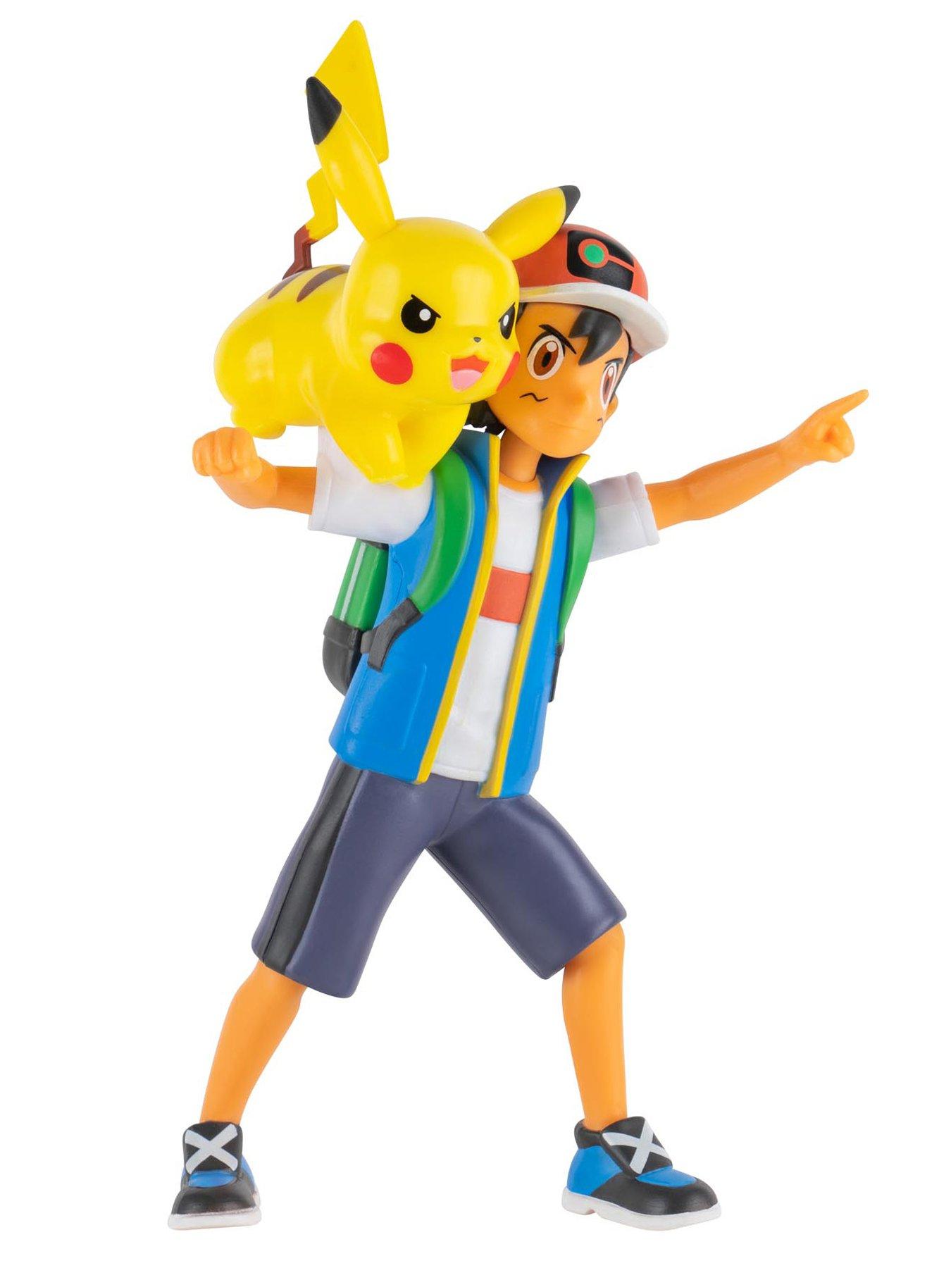  image of pokemon-ash-ketchum-battle-feature-figure-45-inch-battle-ready-figure-with-2-inch-pikachu-battle-figurenbsp