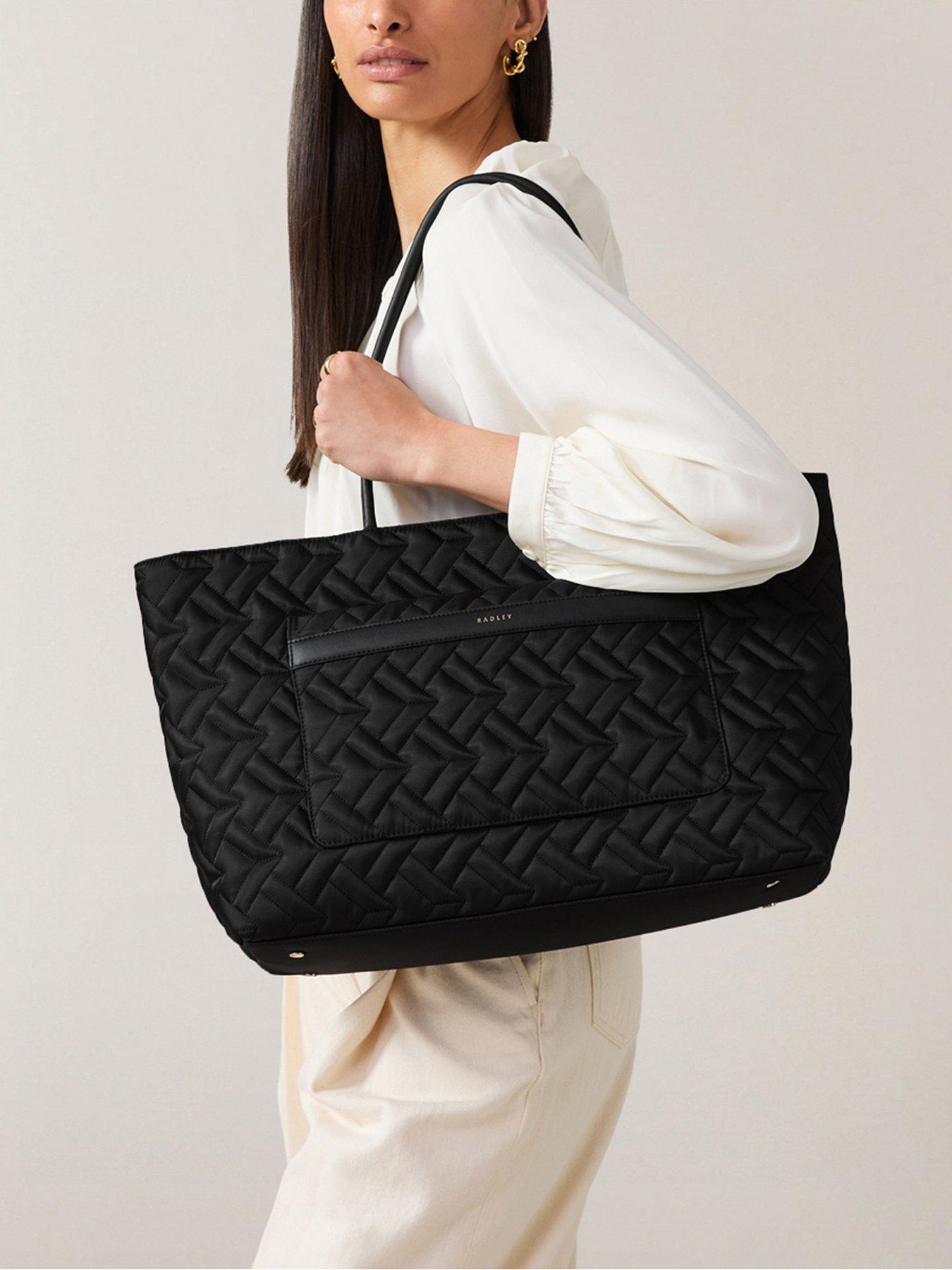 Radley Holland Park Quilted Large Ziptop Tote Bag - Black