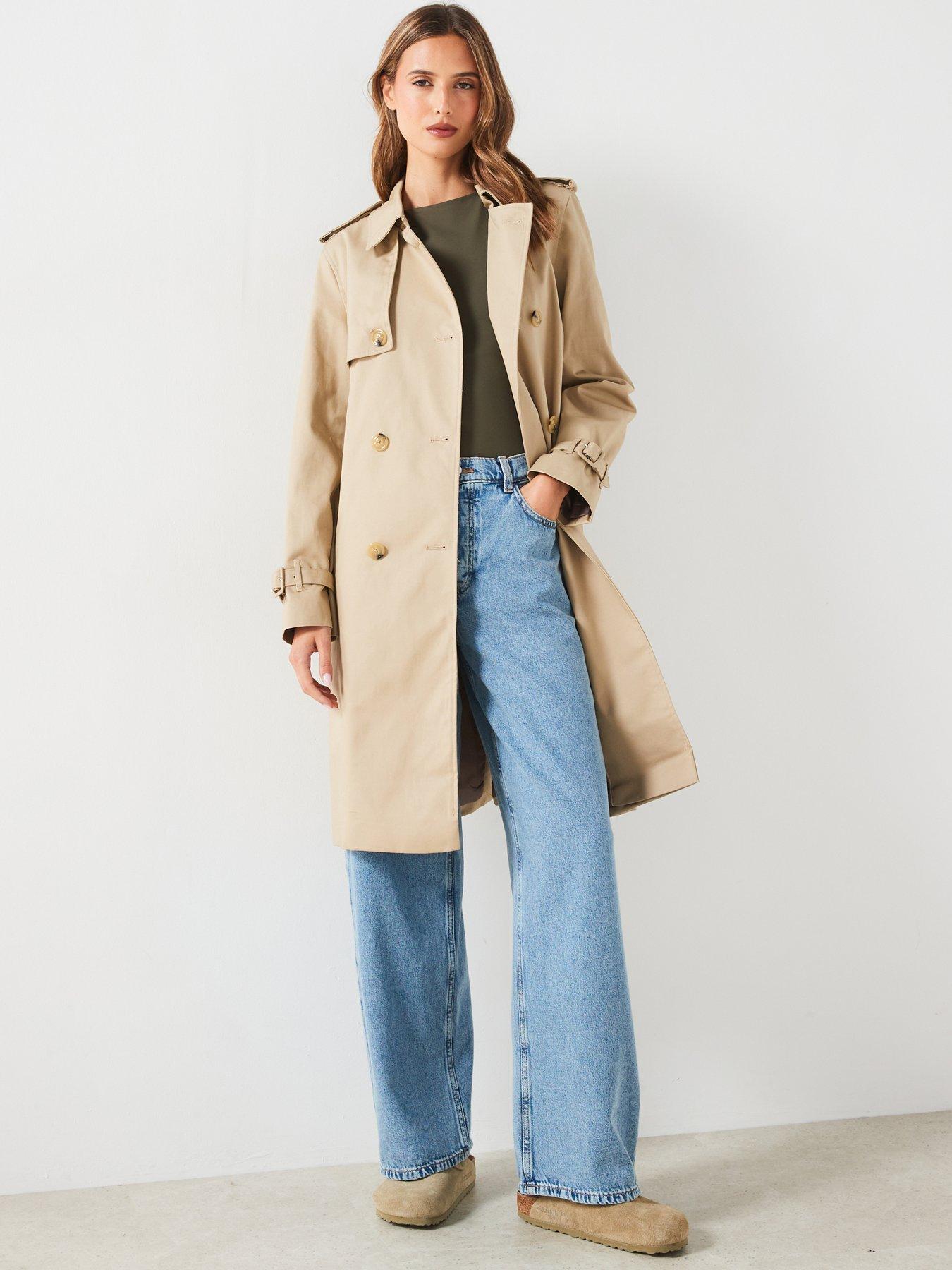 undefined Trench Coat - Beige