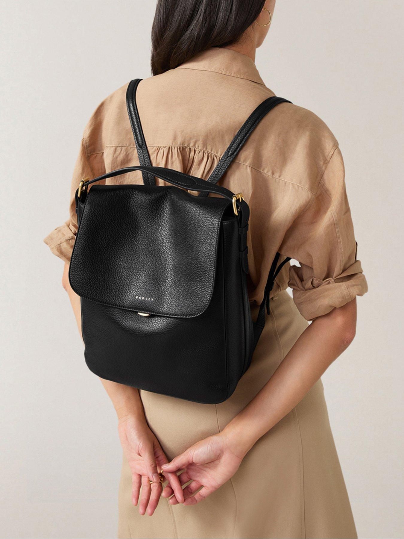 Image 2 of 5 of Radley Graffton Street Medium Flapover Backpack - Black