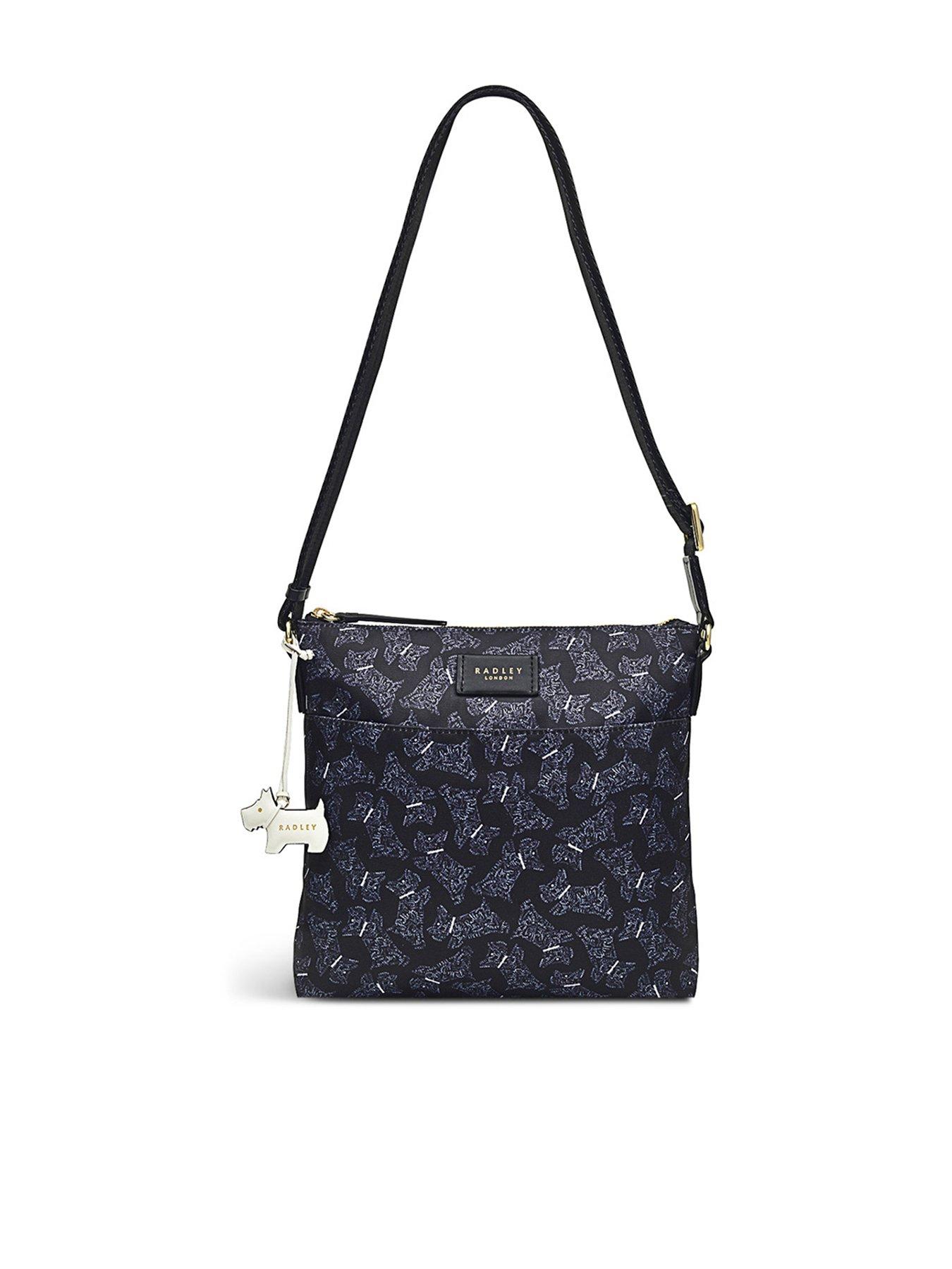 Holly Avenue Calligraphy Radley Responsible Small Ziptop Crossbody Black