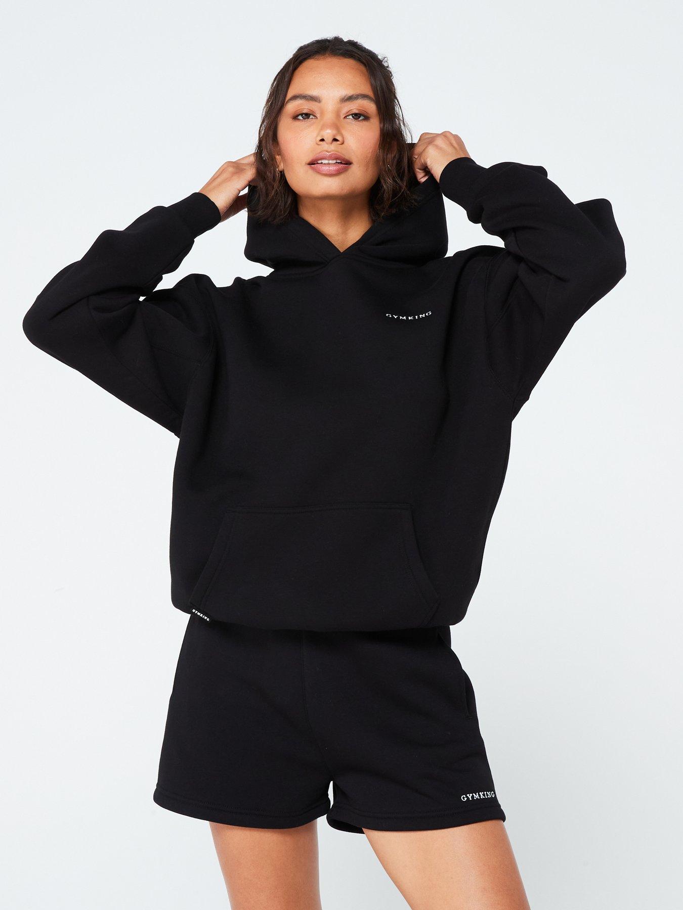 Gym King Womens 365 Relaxed Fit Hoodie - Black