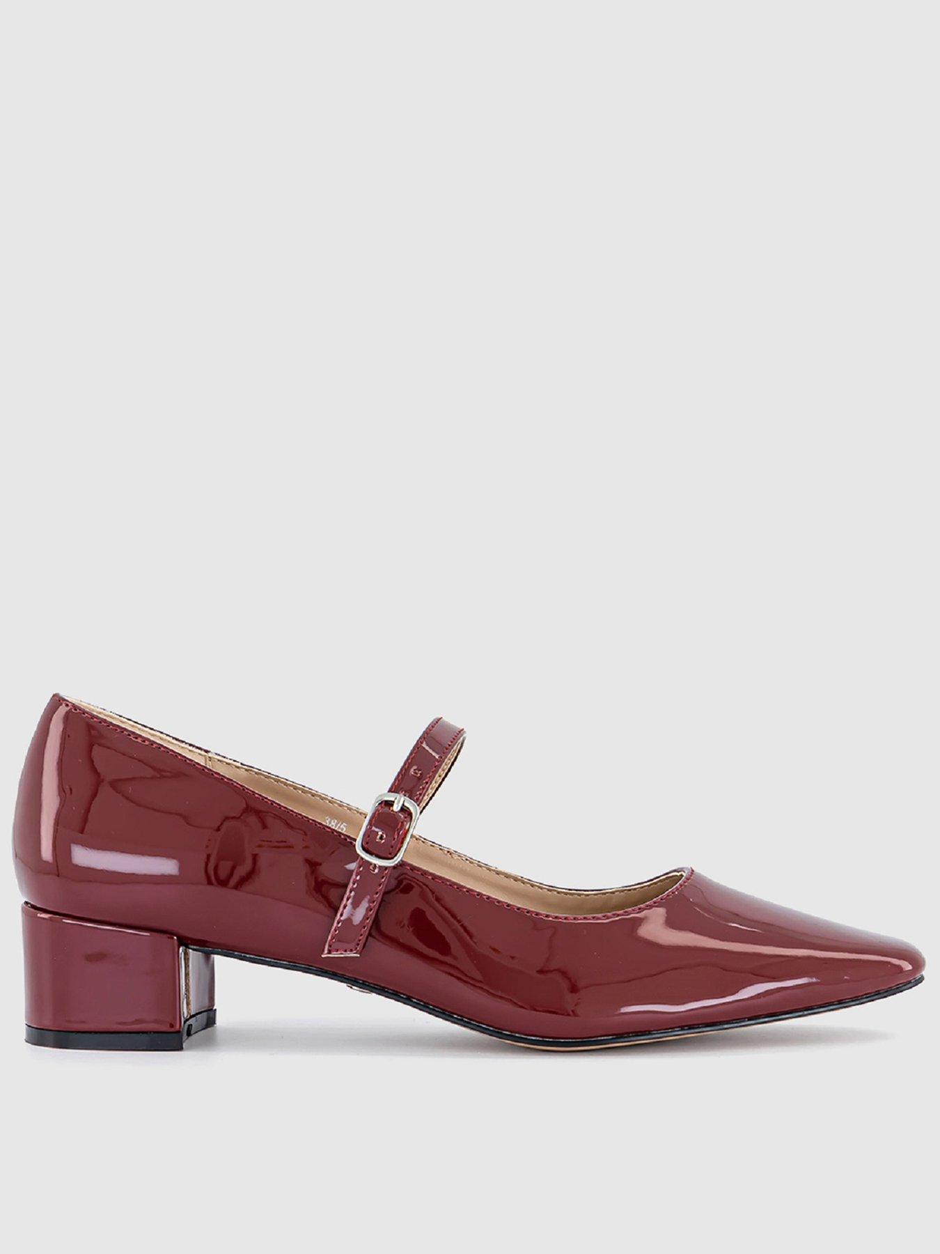 undefined Mia Single Strap Mary Jane Shoes  - Red