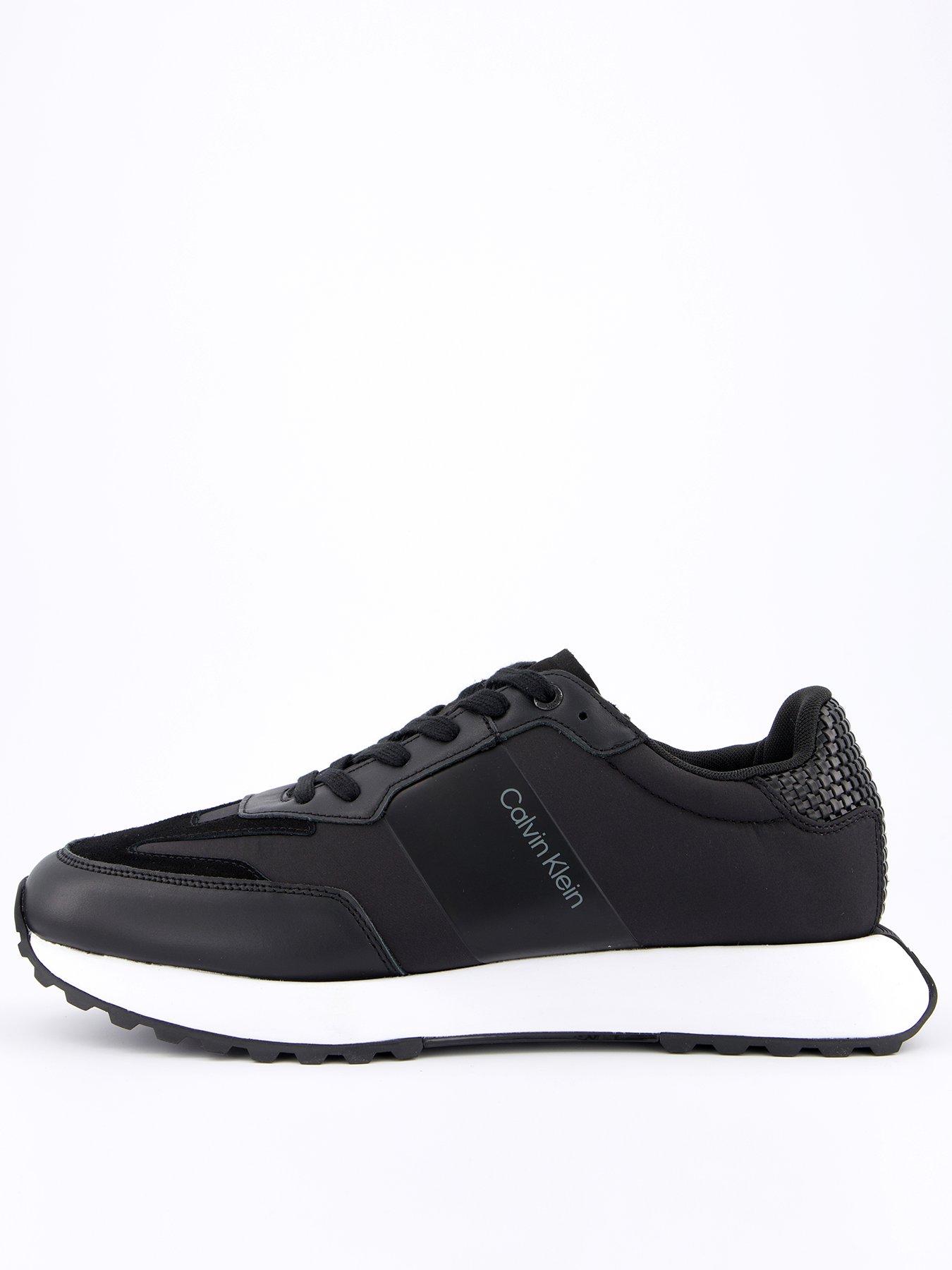 calvin-klein-mixed-media-woven-heel-lace-up-runners-blackwhite