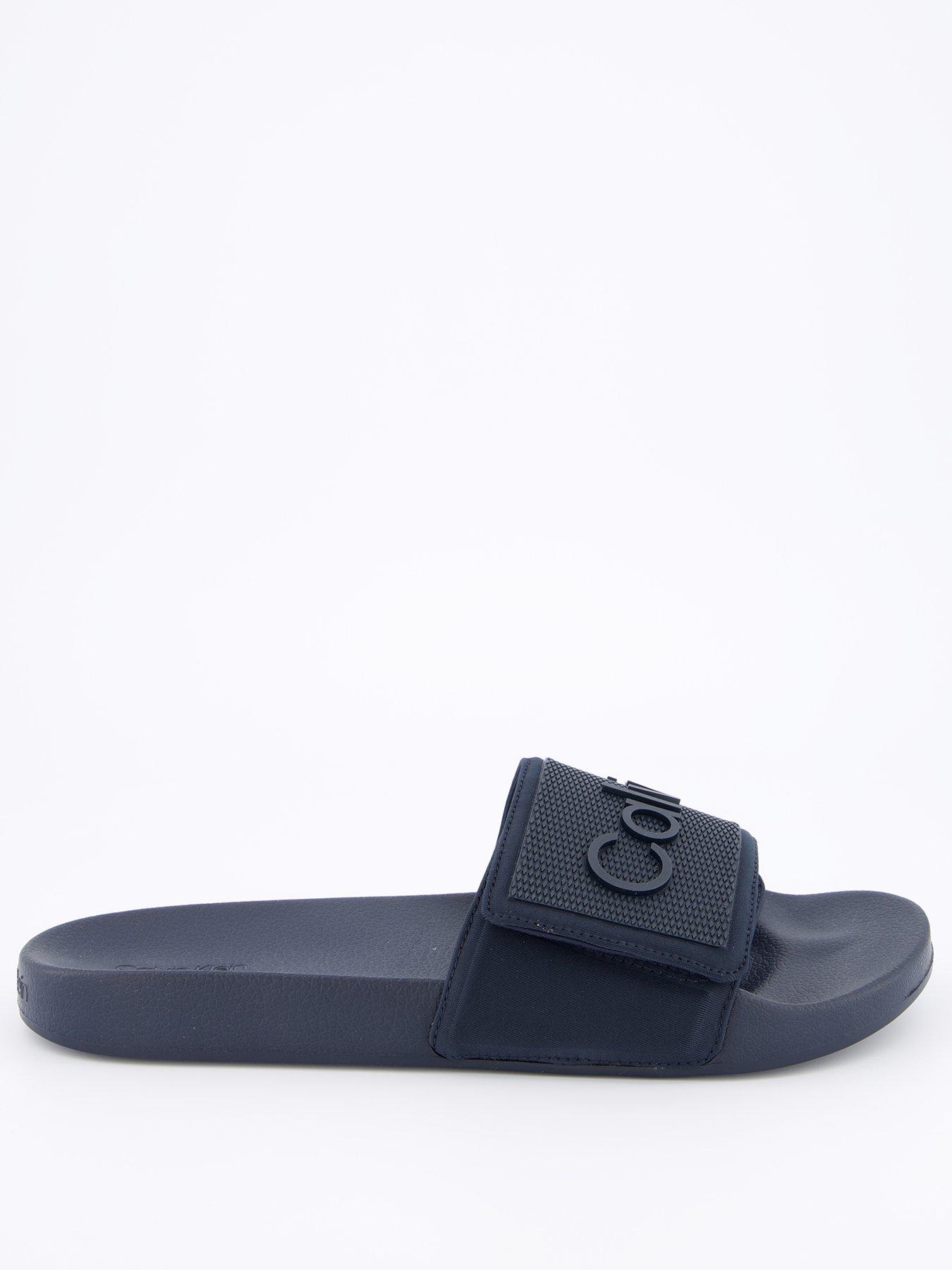  image of calvin-klein-adjustable-pool-slide-navy