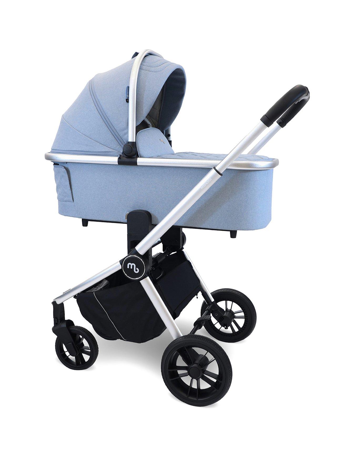  image of my-babiie-mb450-3-in-1-travel-system-steel-blue