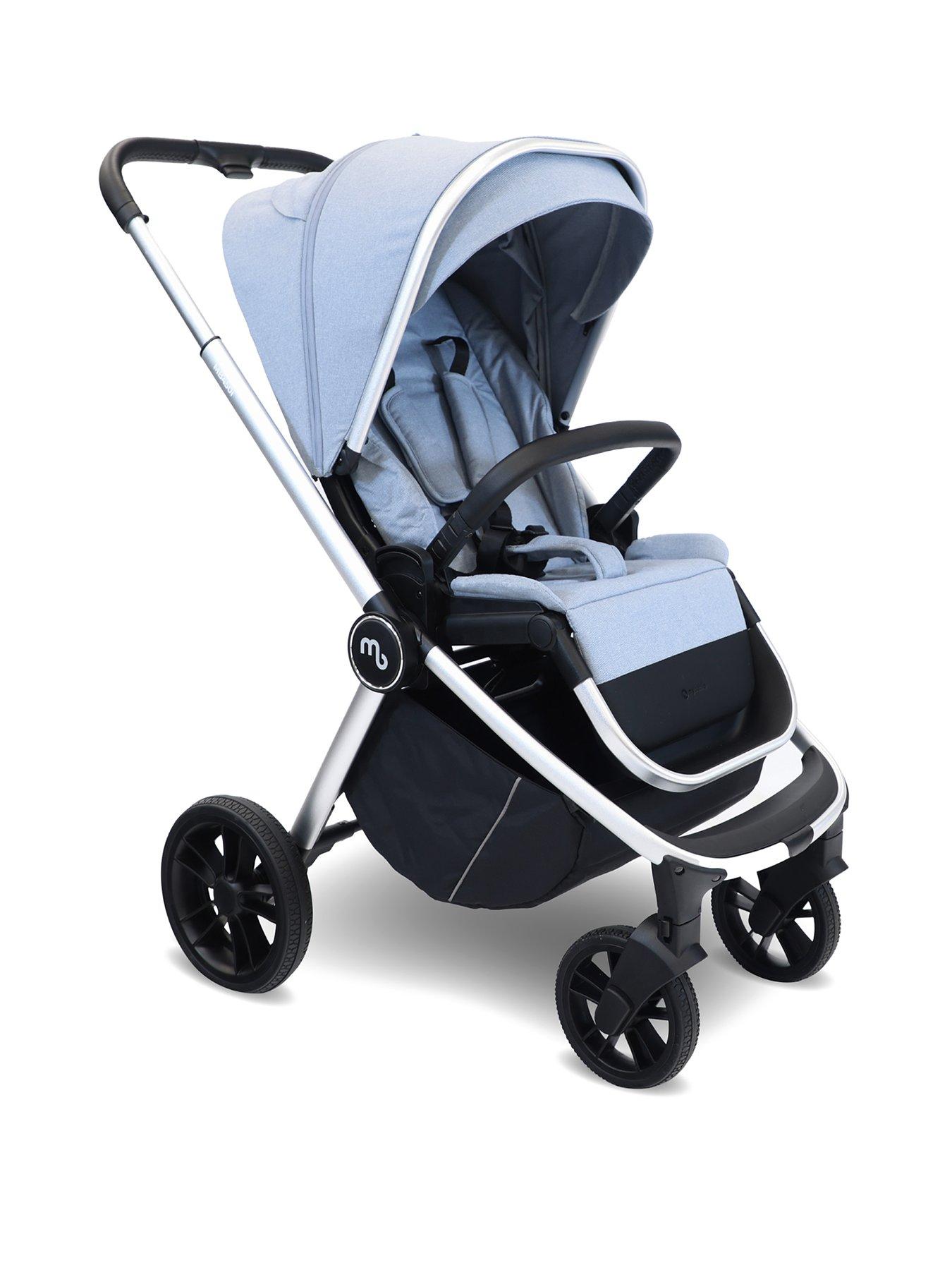  image of my-babiie-mb450-3-in-1-travel-system-steel-blue