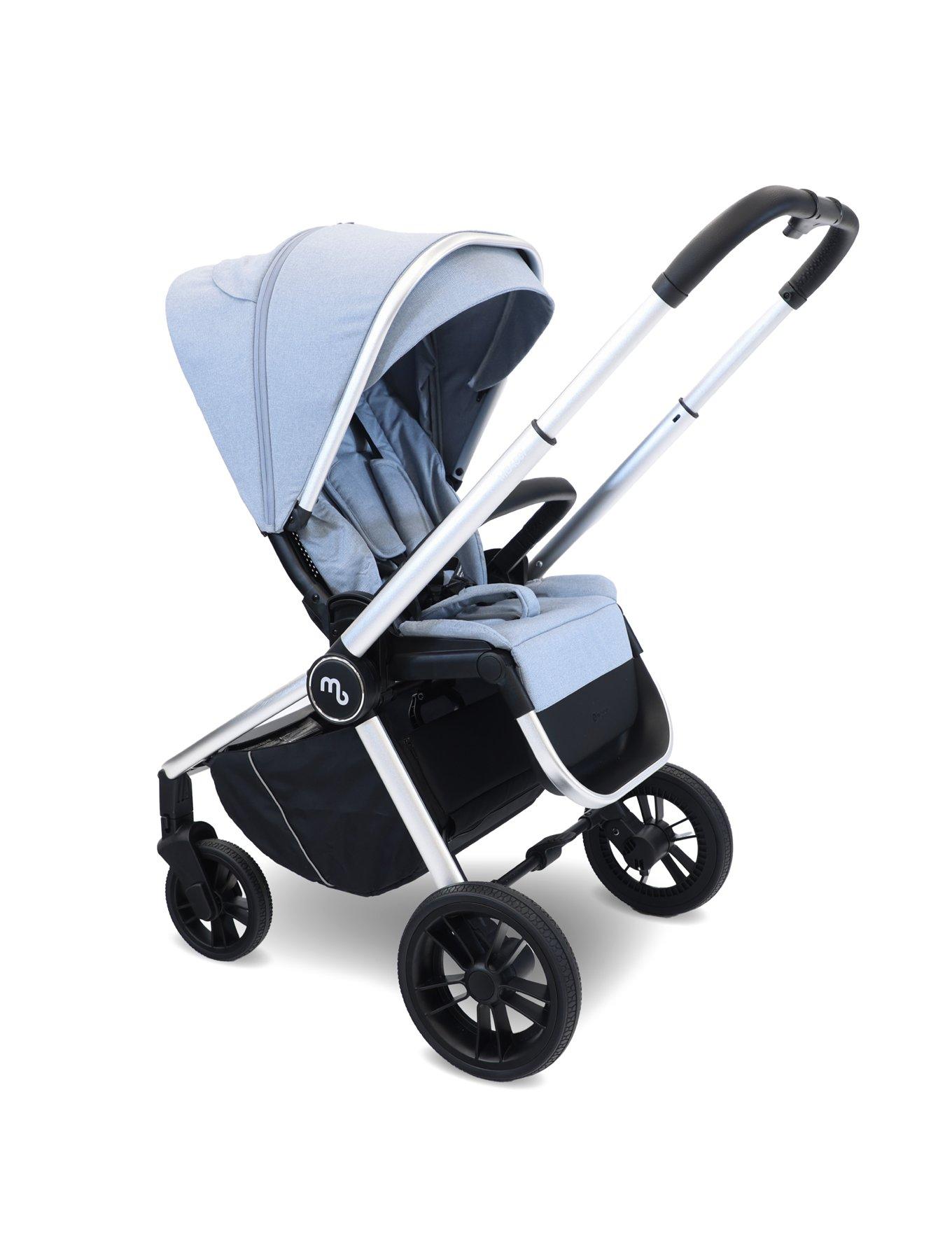  image of my-babiie-mb450-3-in-1-travel-system-steel-blue