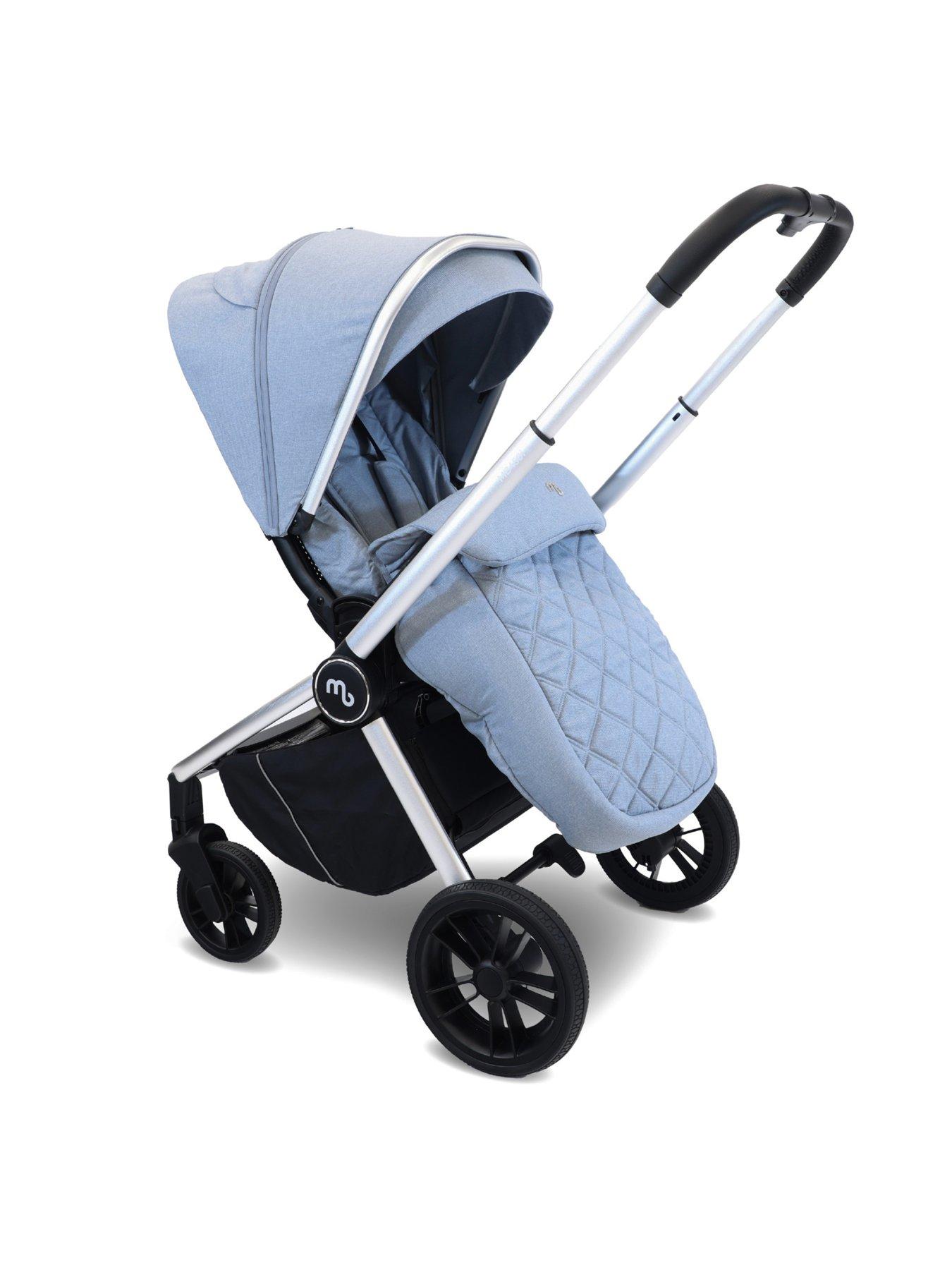  image of my-babiie-mb450-3-in-1-travel-system-steel-blue