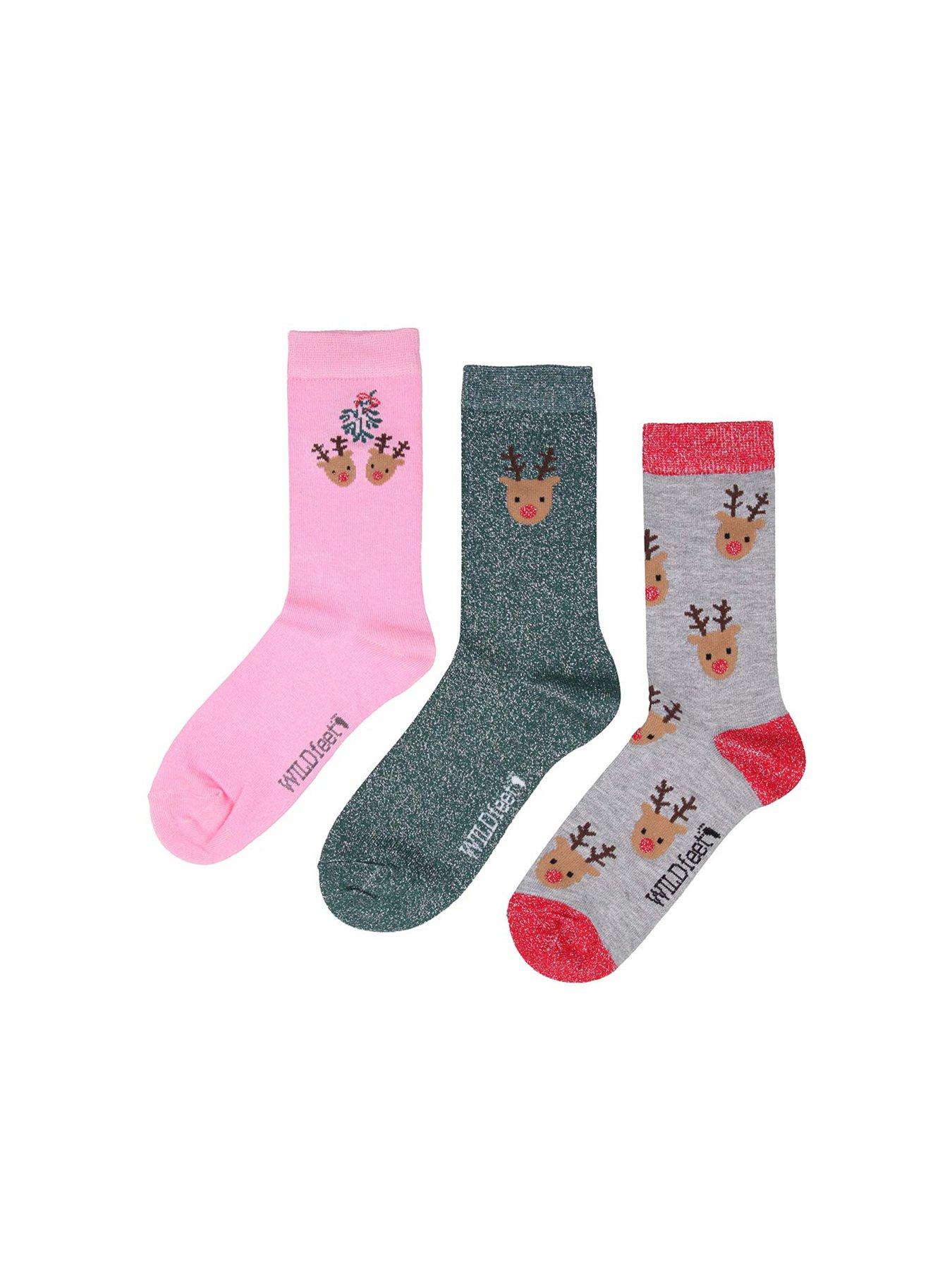 undefined Pack of 3 Bamboo Socks - Multi