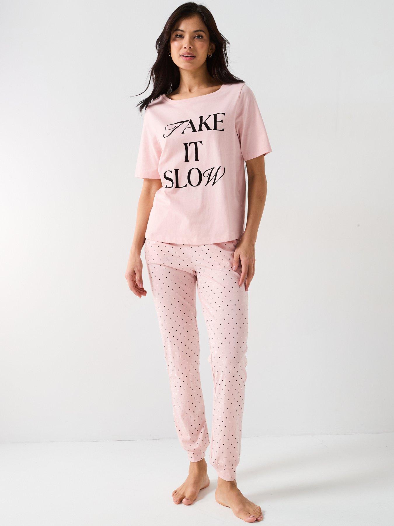 everyday-printed-short-sleeve-top-and-jogger-pj-set-pink