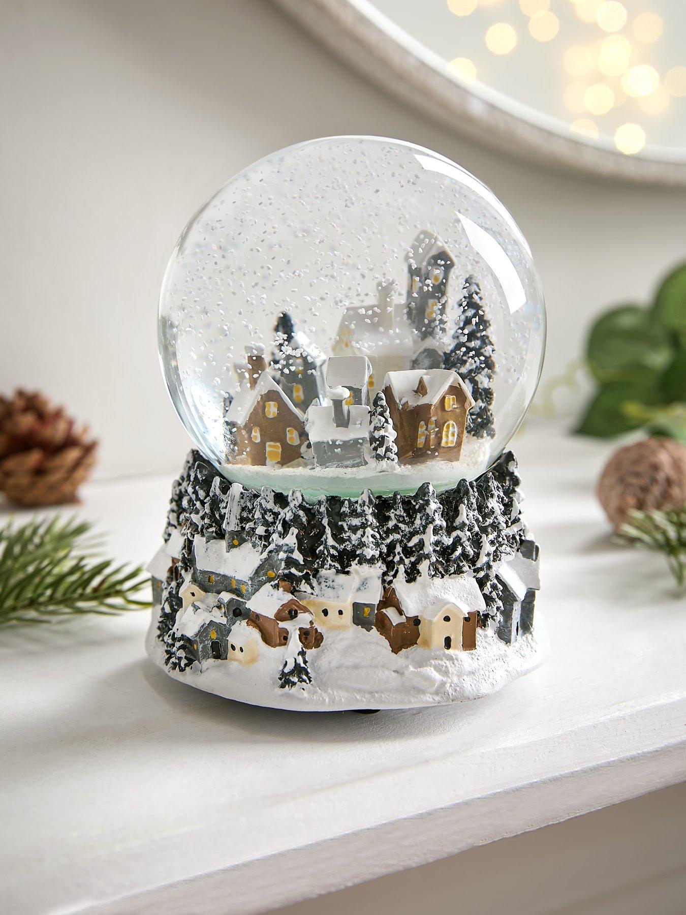 undefined Musical Snowglobe Christmas Village Scene