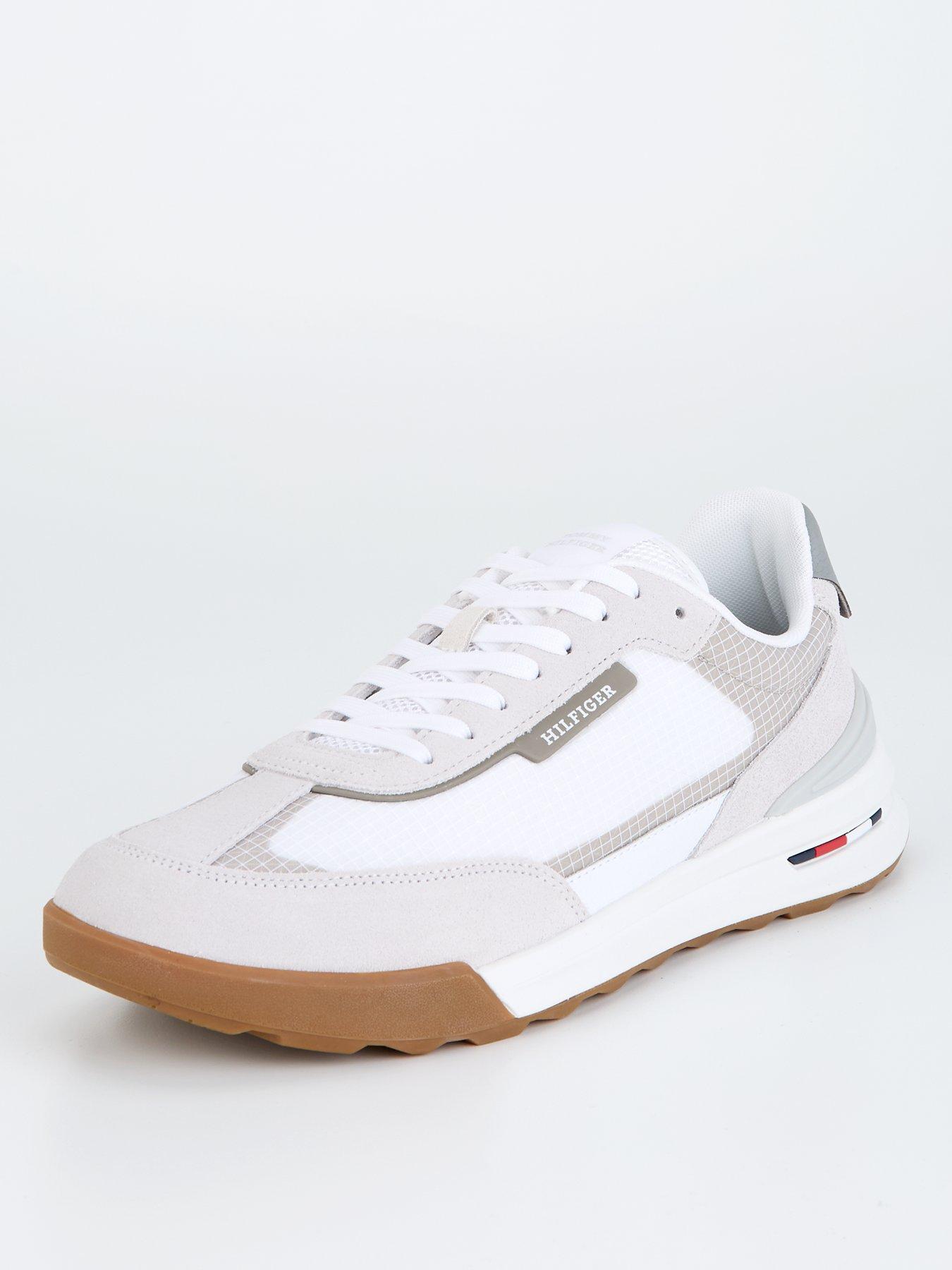  image of tommy-hilfiger-ripstop-retro-running-shoes-white