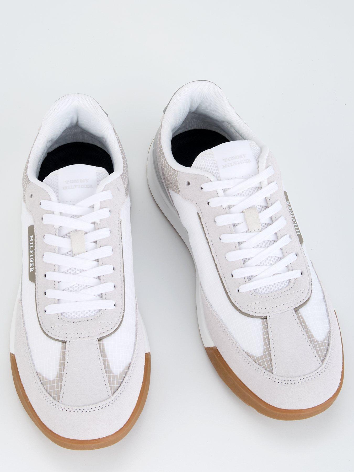  image of tommy-hilfiger-ripstop-retro-running-shoes-white