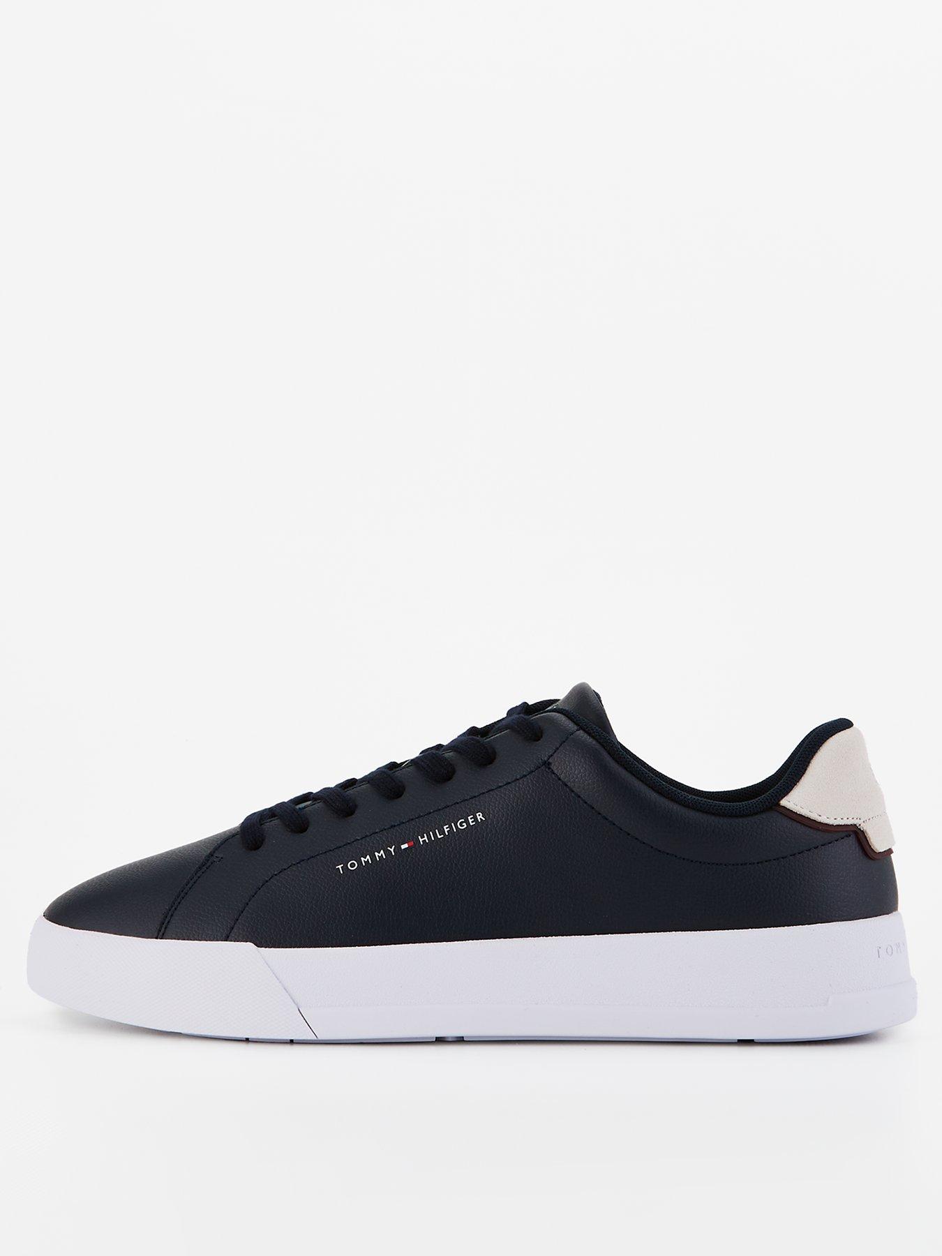 undefined Leather Court Shoes - Navy