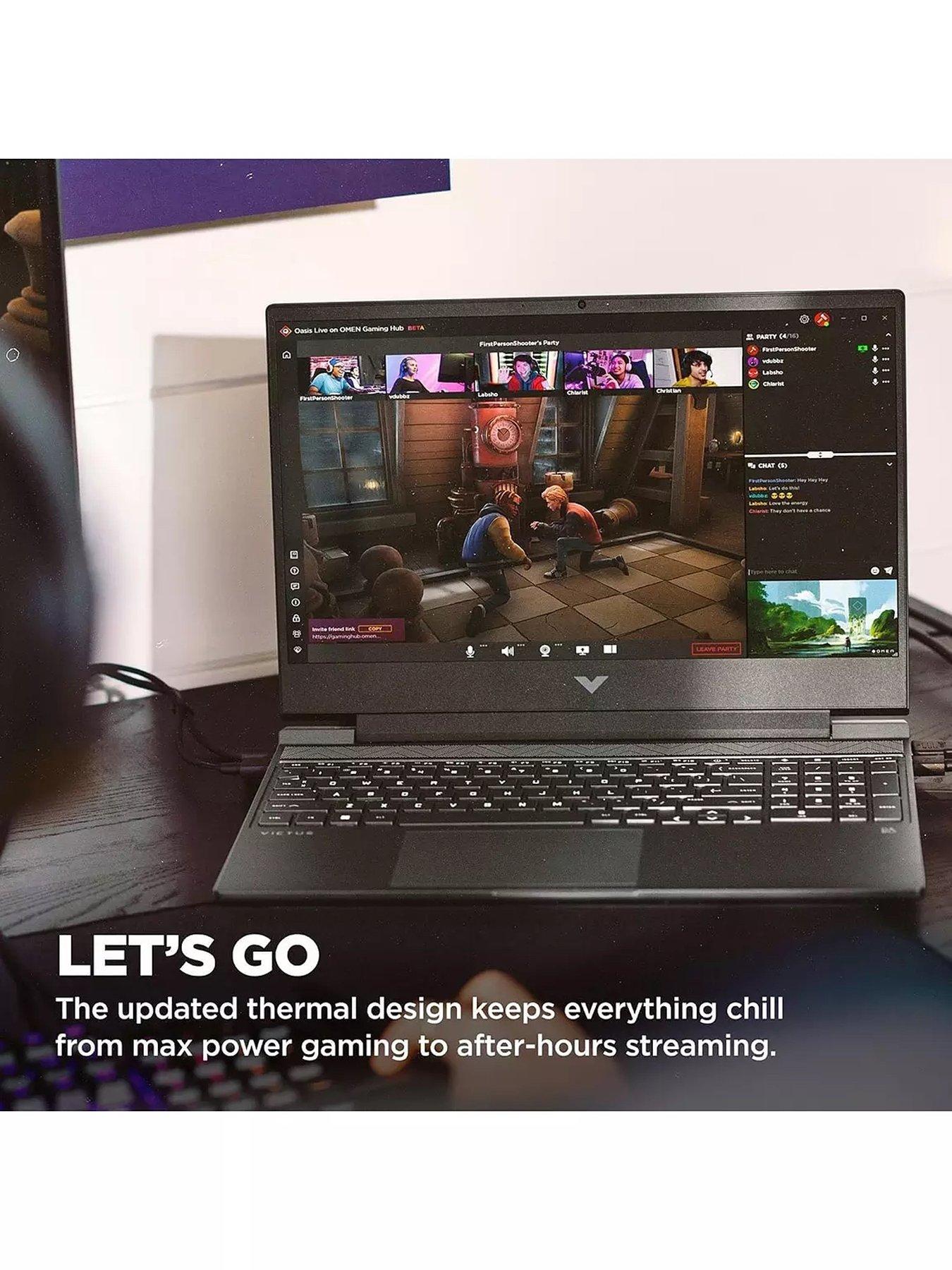  image of hp-victus-15-fb2008na-gaming-laptop-geforce-rtx-4060-amd-ryzen-5-16gb-ram-512gb-ssd-156in-full-hd