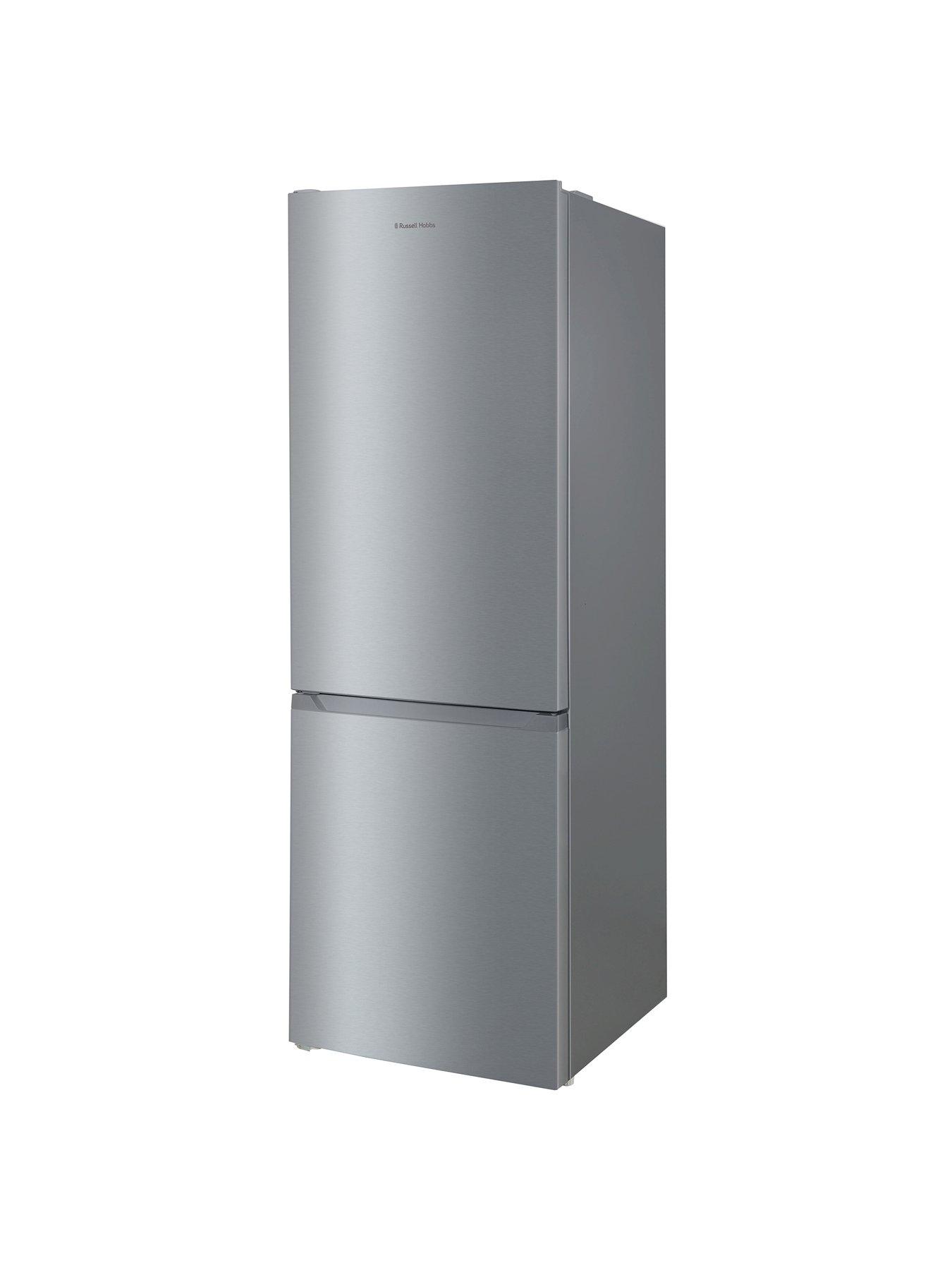  image of russell-hobbs-stainless-steel-60cm-wide-186cm-high-freestanding-total-no-frost-fridge-freezer