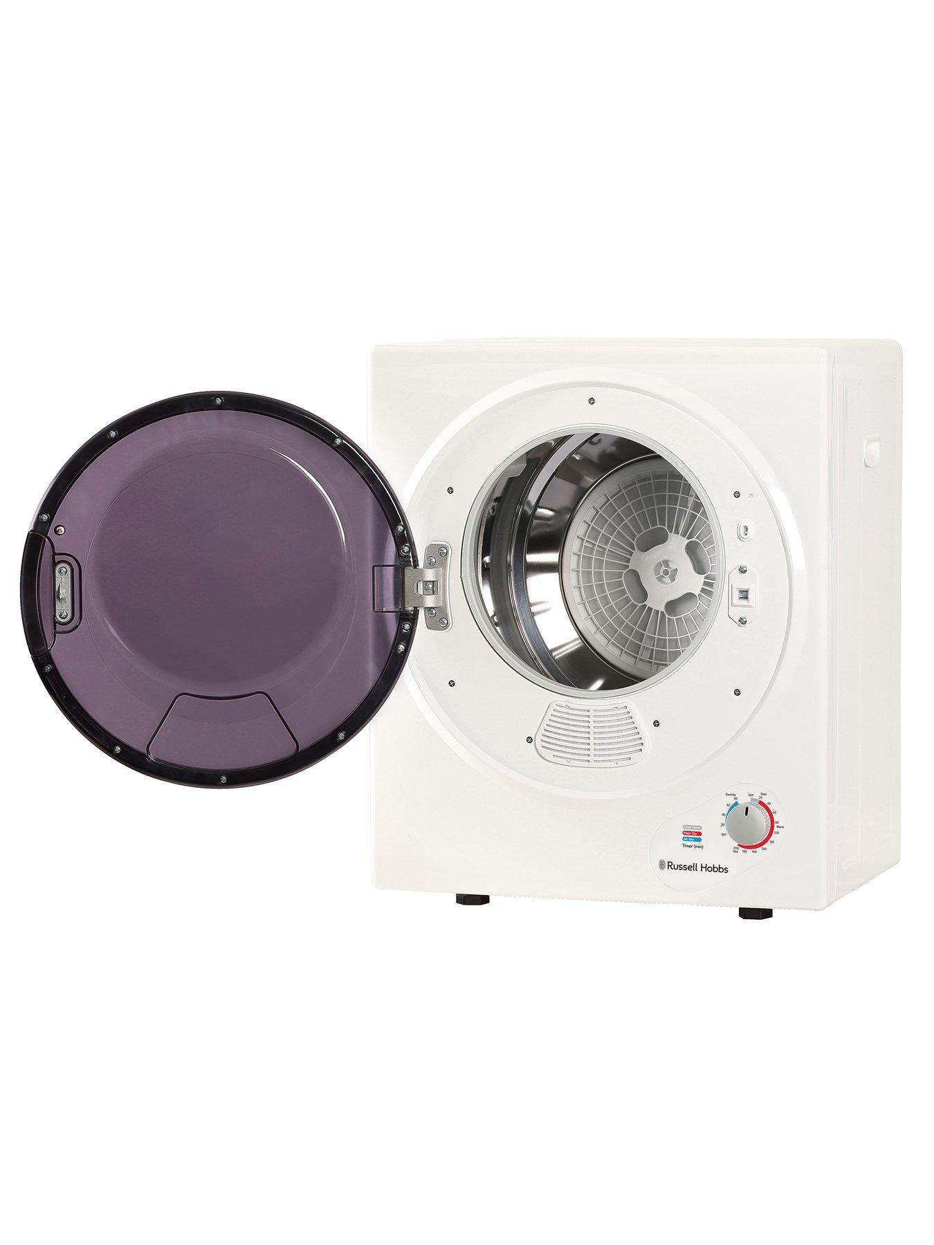 Image 3 of 8 of Russell Hobbs RH3VTD800 2.5kg Compact Vented Tumble Dryer in White