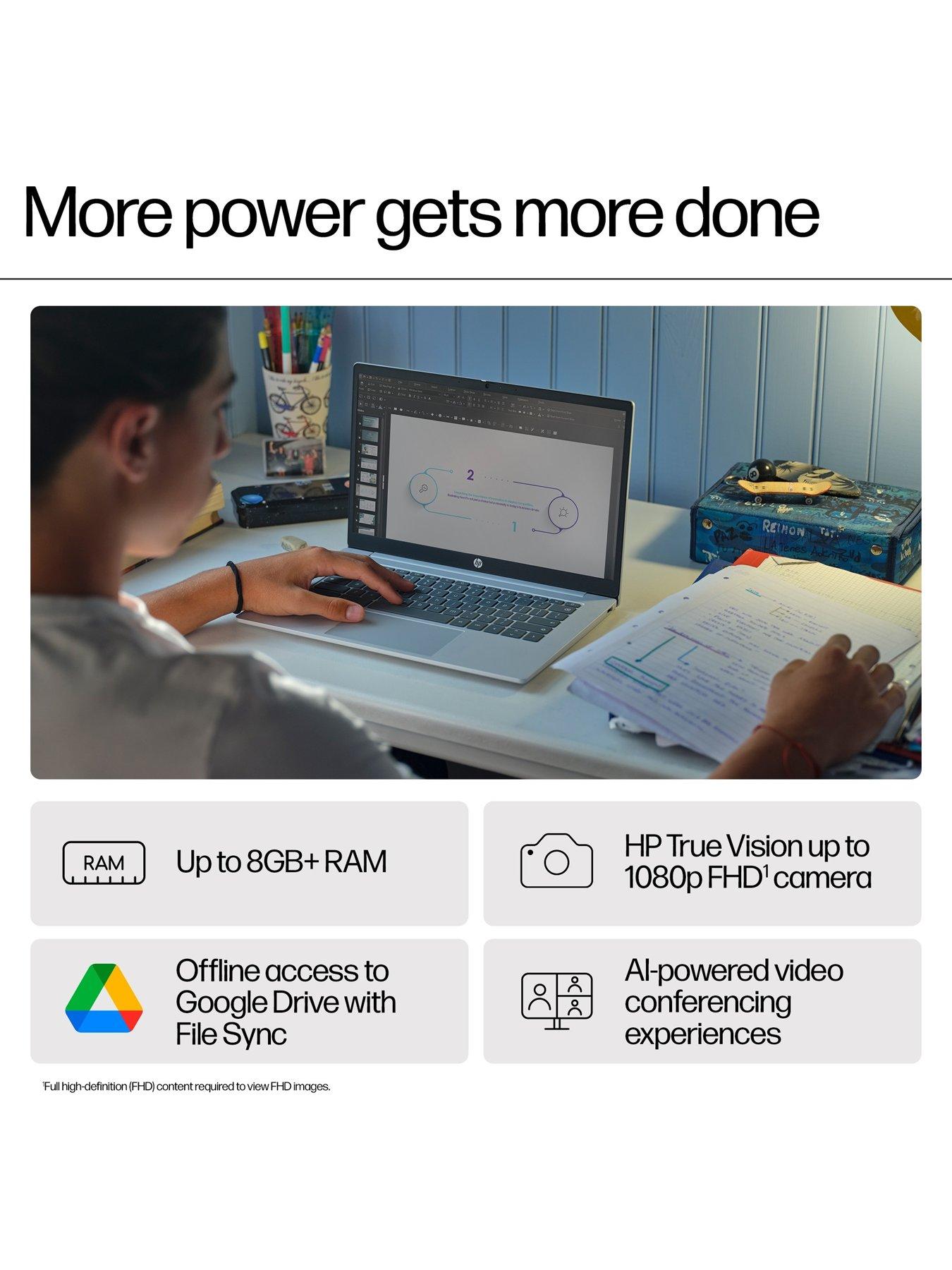  image of hp-chromebook-plus-14a-nf0000na-14in-fhdnbspintel-core-i3-8gb-ramnbsp256gb-ssd-silver