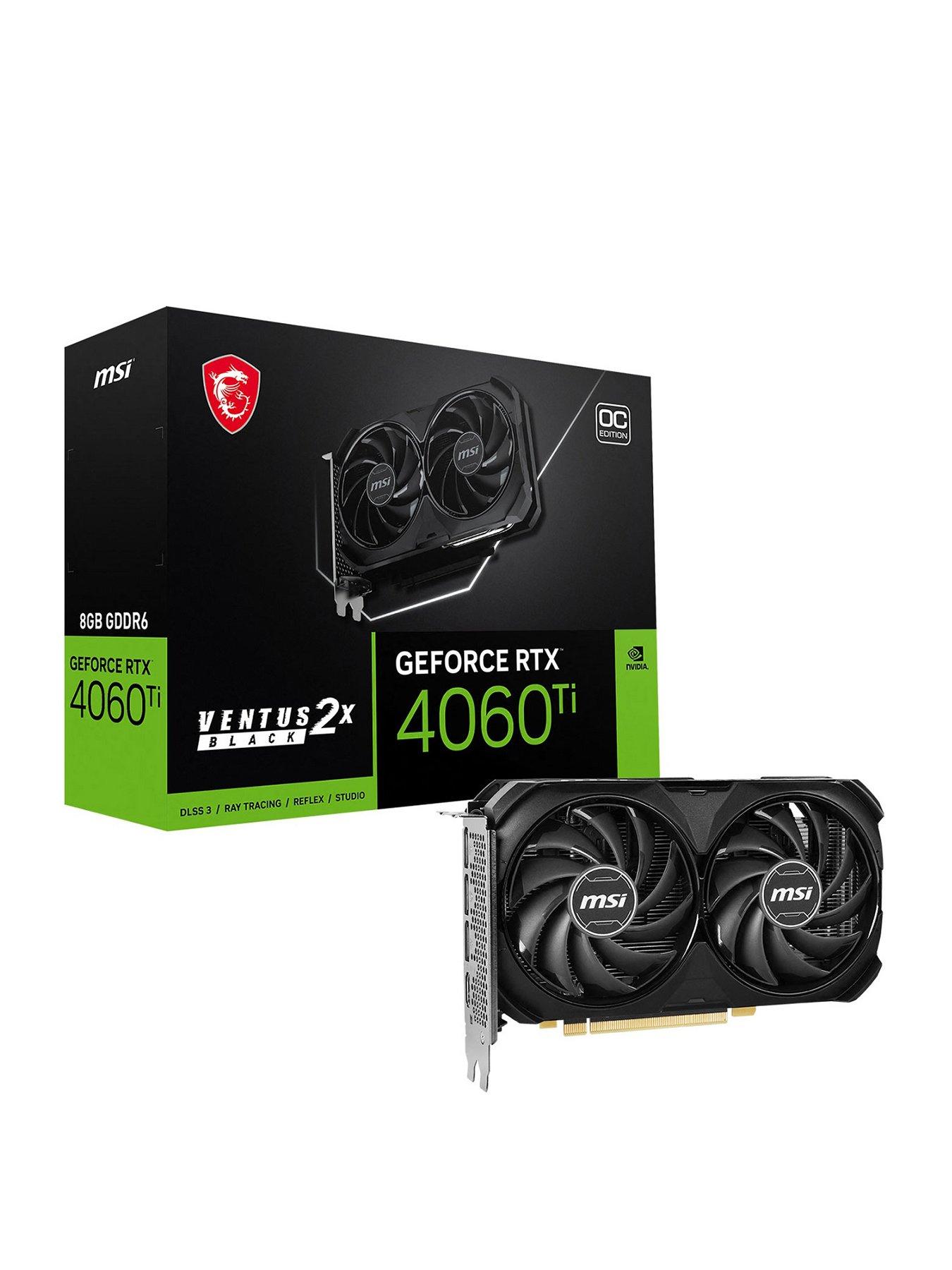  image of msi-rtx-4060-ti-8gb-ventus-2x-black-oc-graphics-card