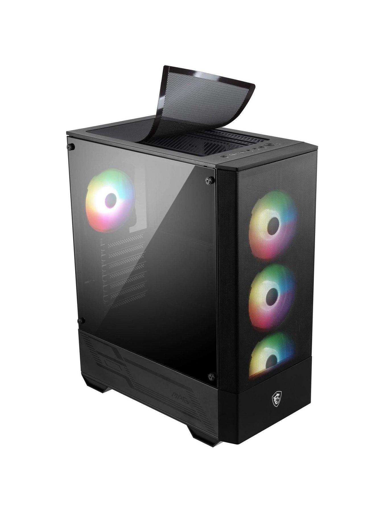  image of msi-mag-forge-112r-black-pc-gaming-case