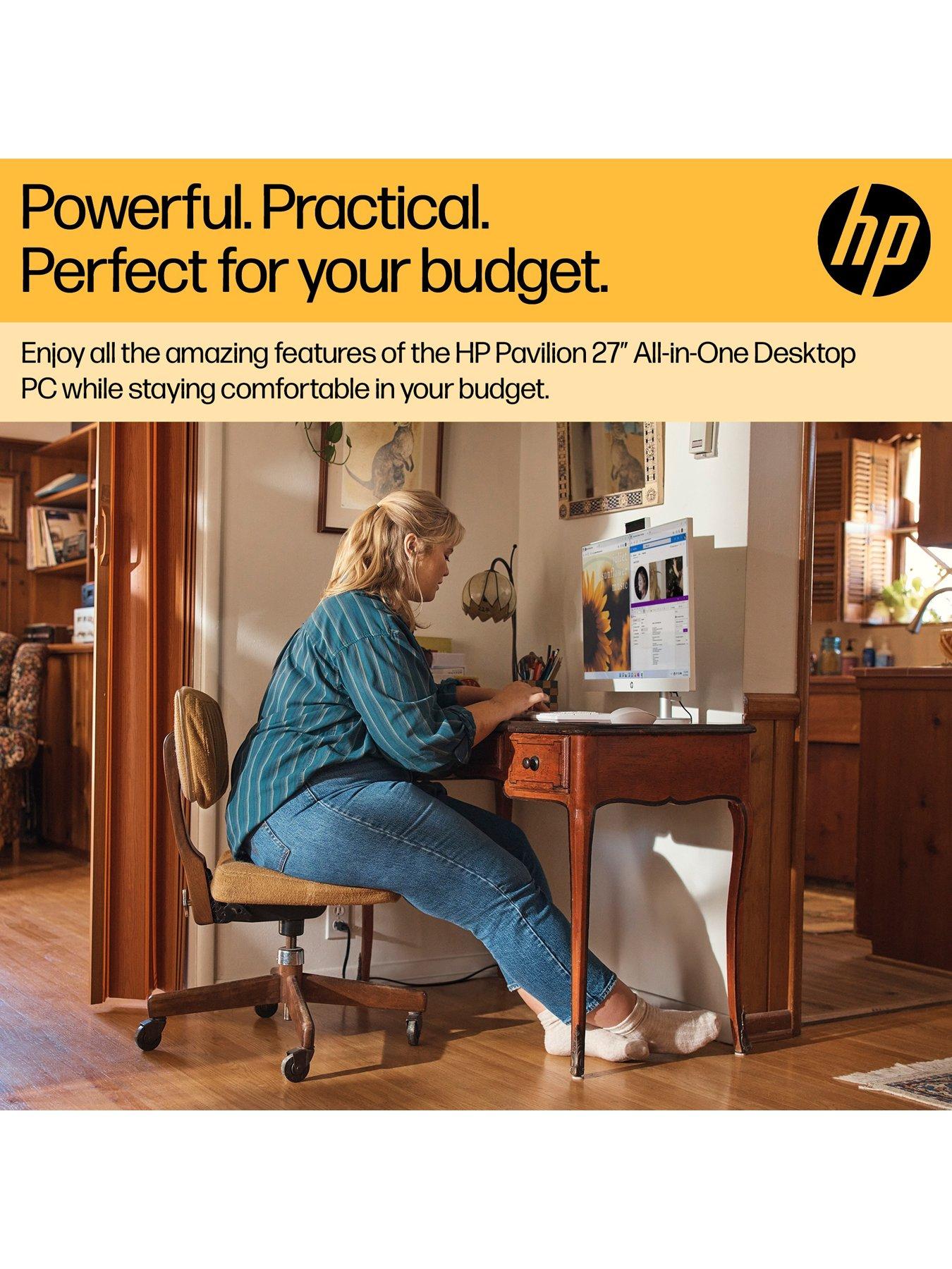 Image 5 of 7 of HP Pavilion All-in-One PC 27-cr1003na - 8GB RAM 512GB SSD 27in Full HD - White