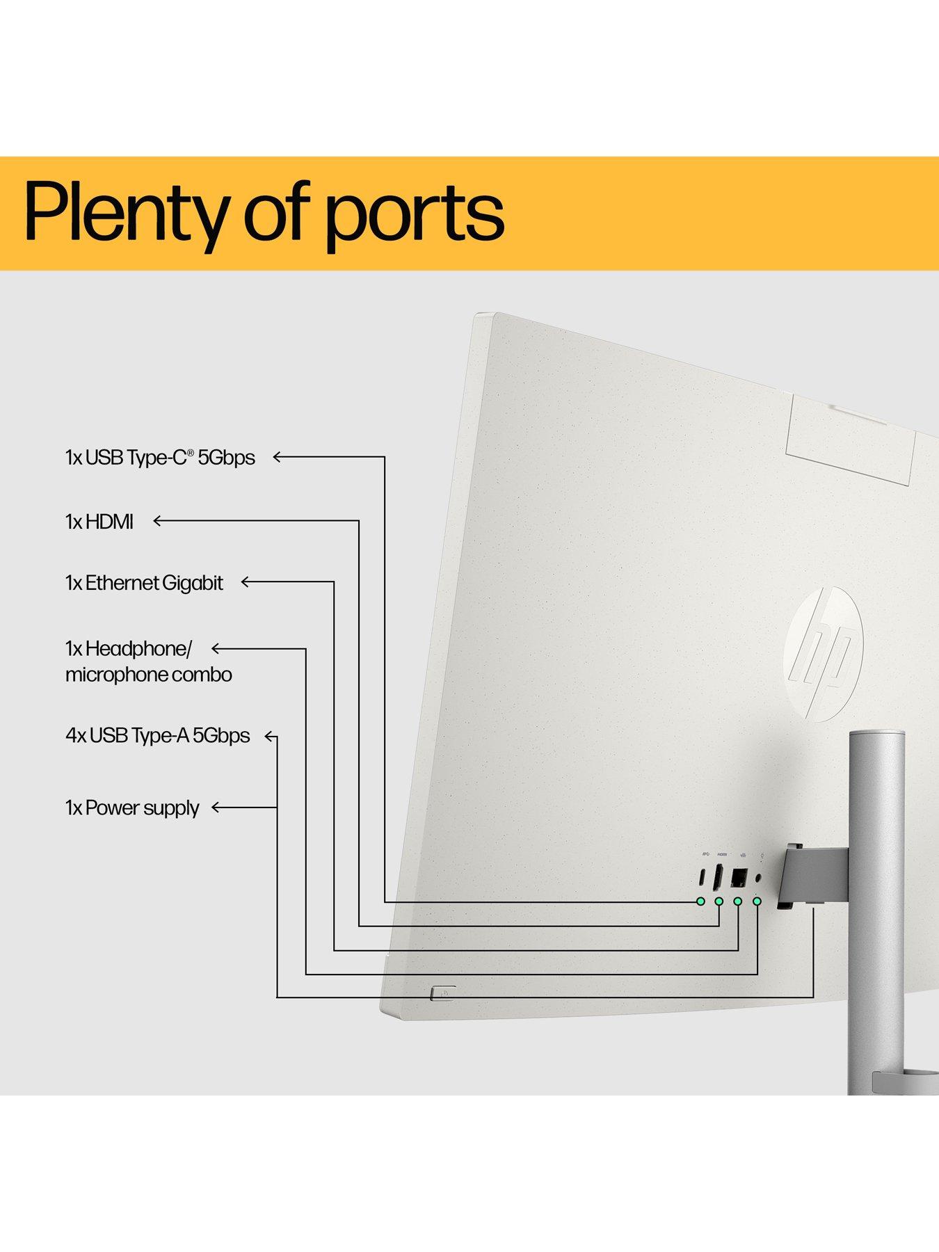 Image 6 of 7 of HP Pavilion All-in-One PC 27-cr1003na - 8GB RAM 512GB SSD 27in Full HD - White