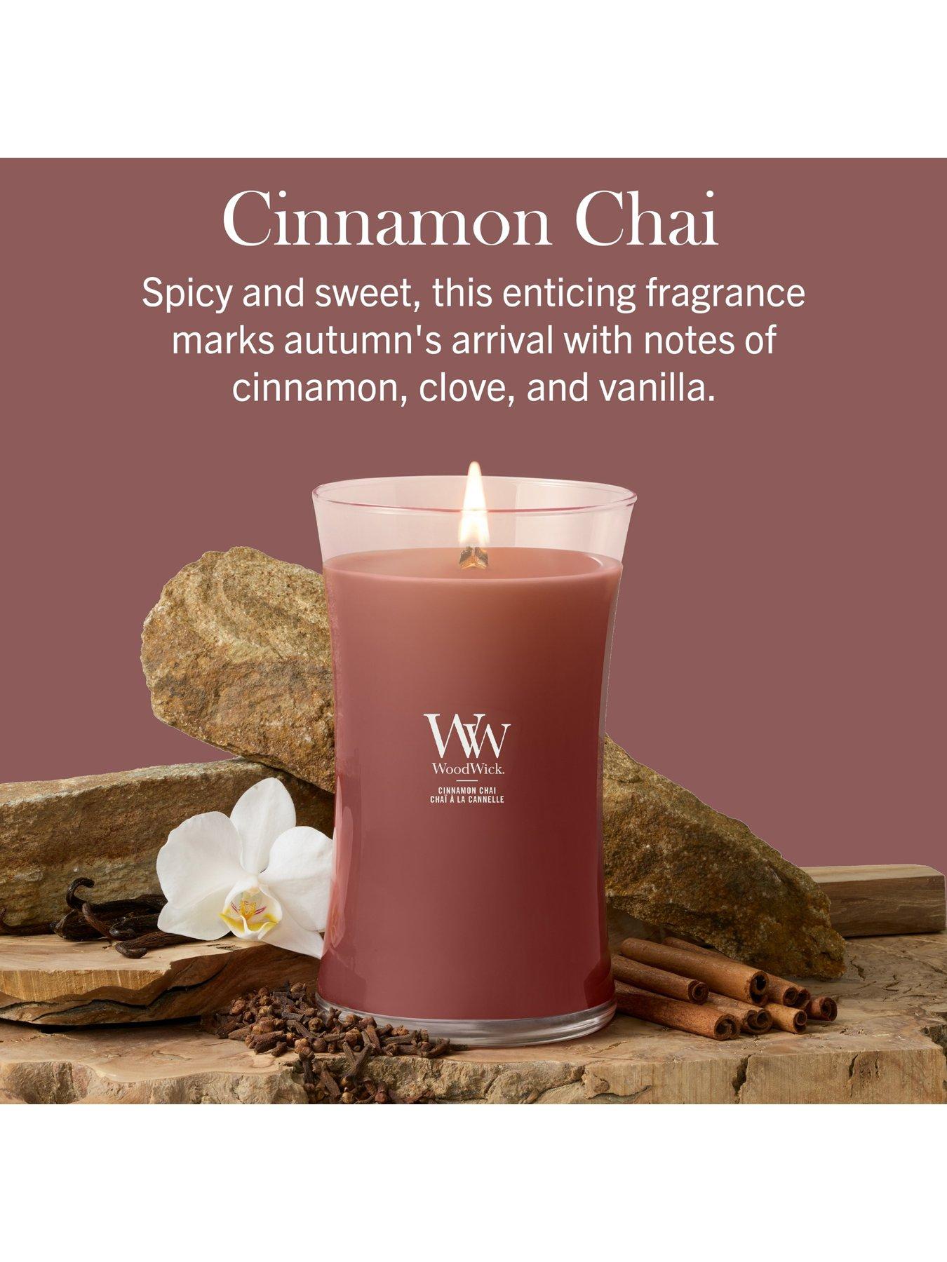 Image 2 of 5 of WoodWick Cinnamon Chai Large Hourglass Candle
