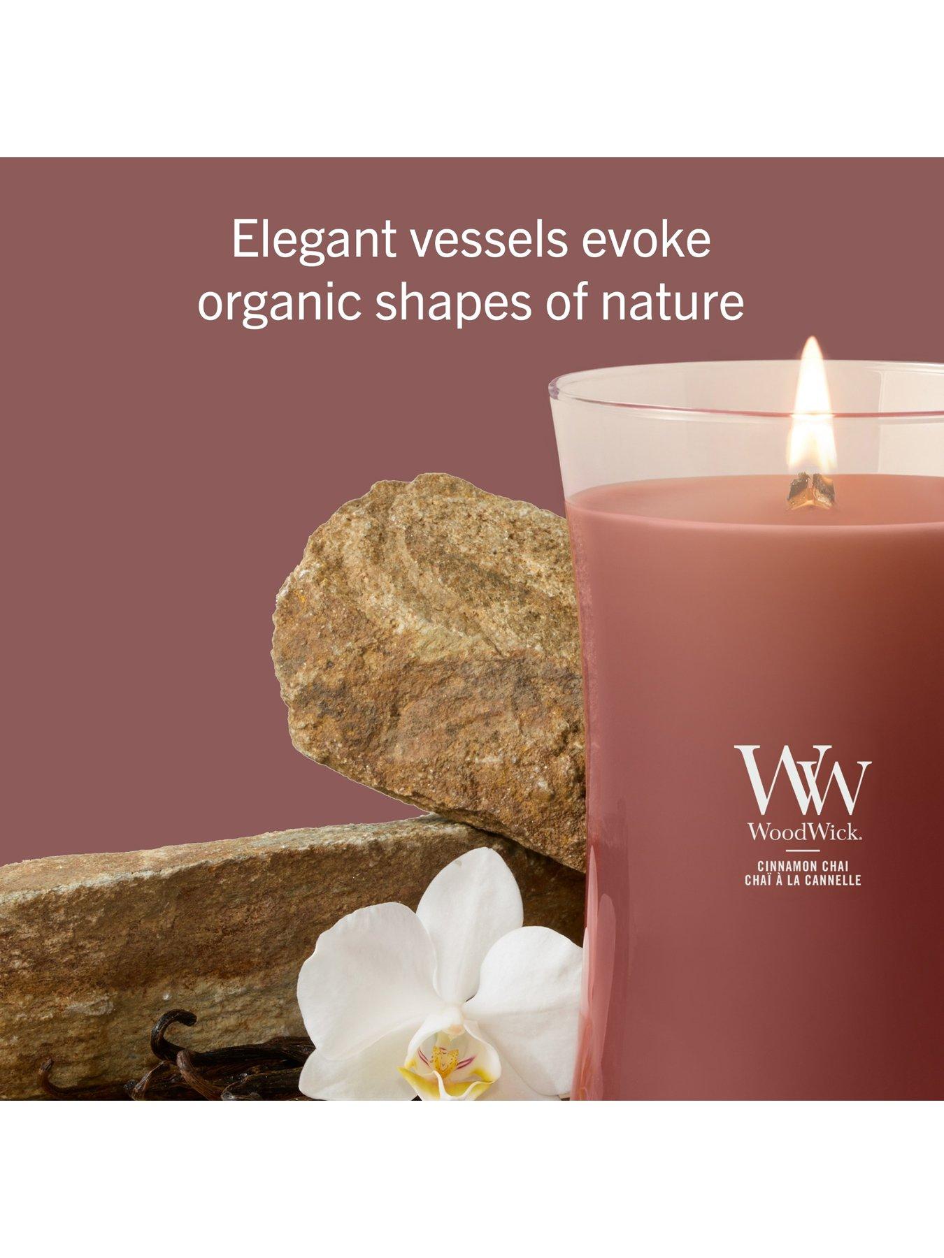 Image 4 of 5 of WoodWick Cinnamon Chai Large Hourglass Candle