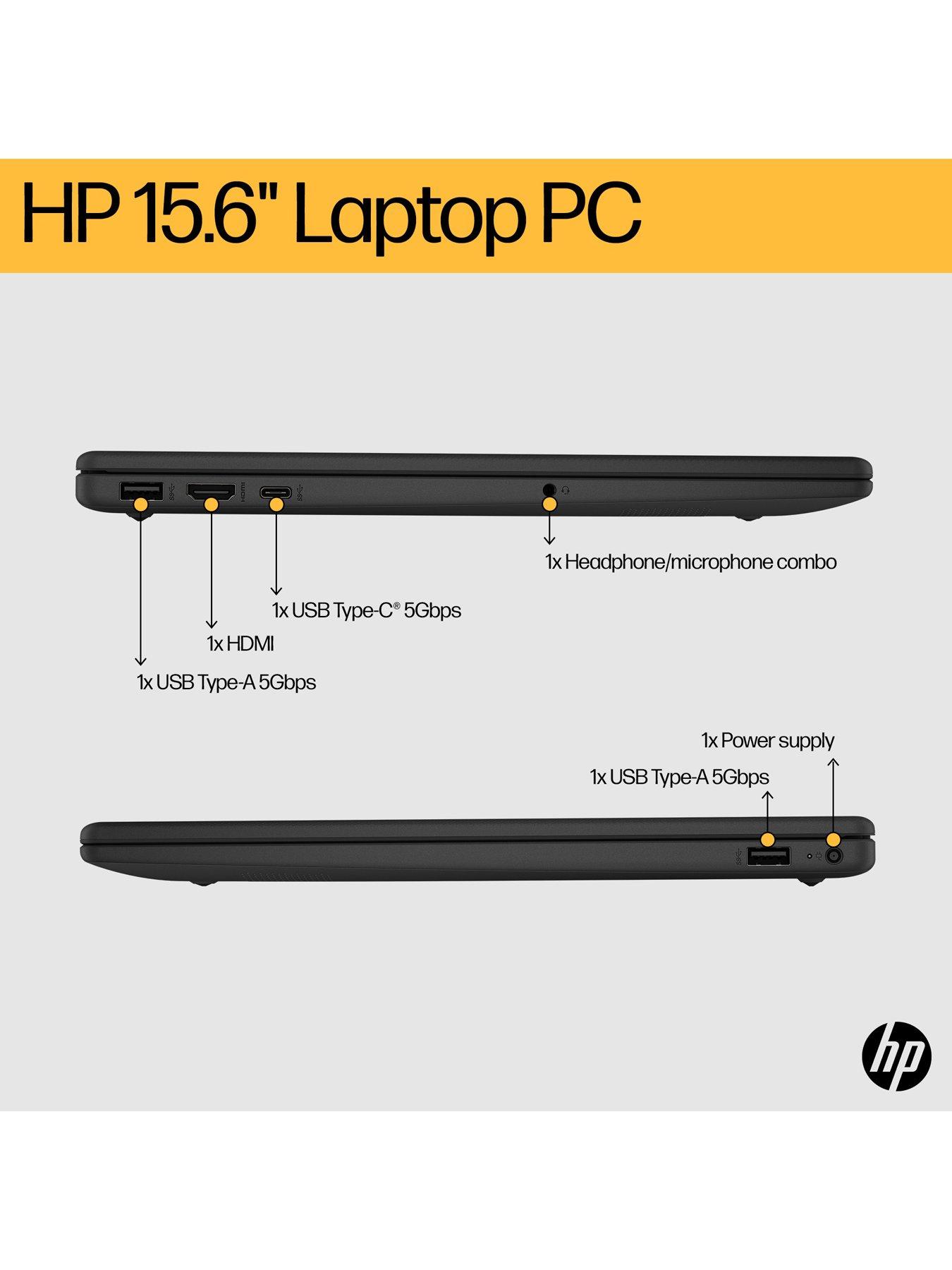 Image 7 of 8 of HP Laptop 15-fc0042na - 15.6in FHD, AMD Ryzen 5,&nbsp;16GB RAM, 512GB SSD - Black