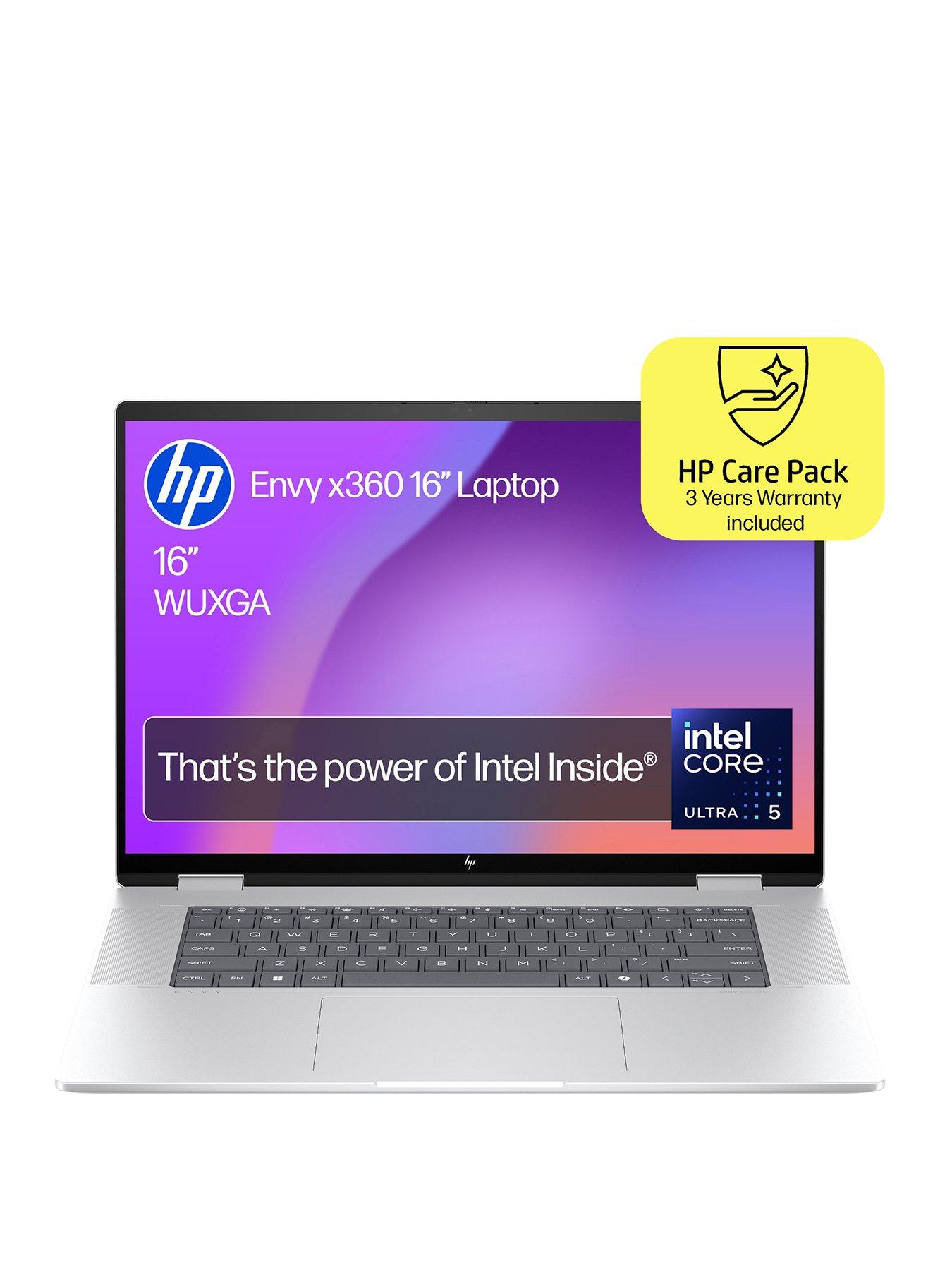 undefined ENVY x360 16-ac0010na Laptop - Intel® Core™ Ultra 5 Processor, 8GB RAM, 512GB SSD, 16in WUXGA Touchscreen, 3-Year HP Care Pack Warranty Included