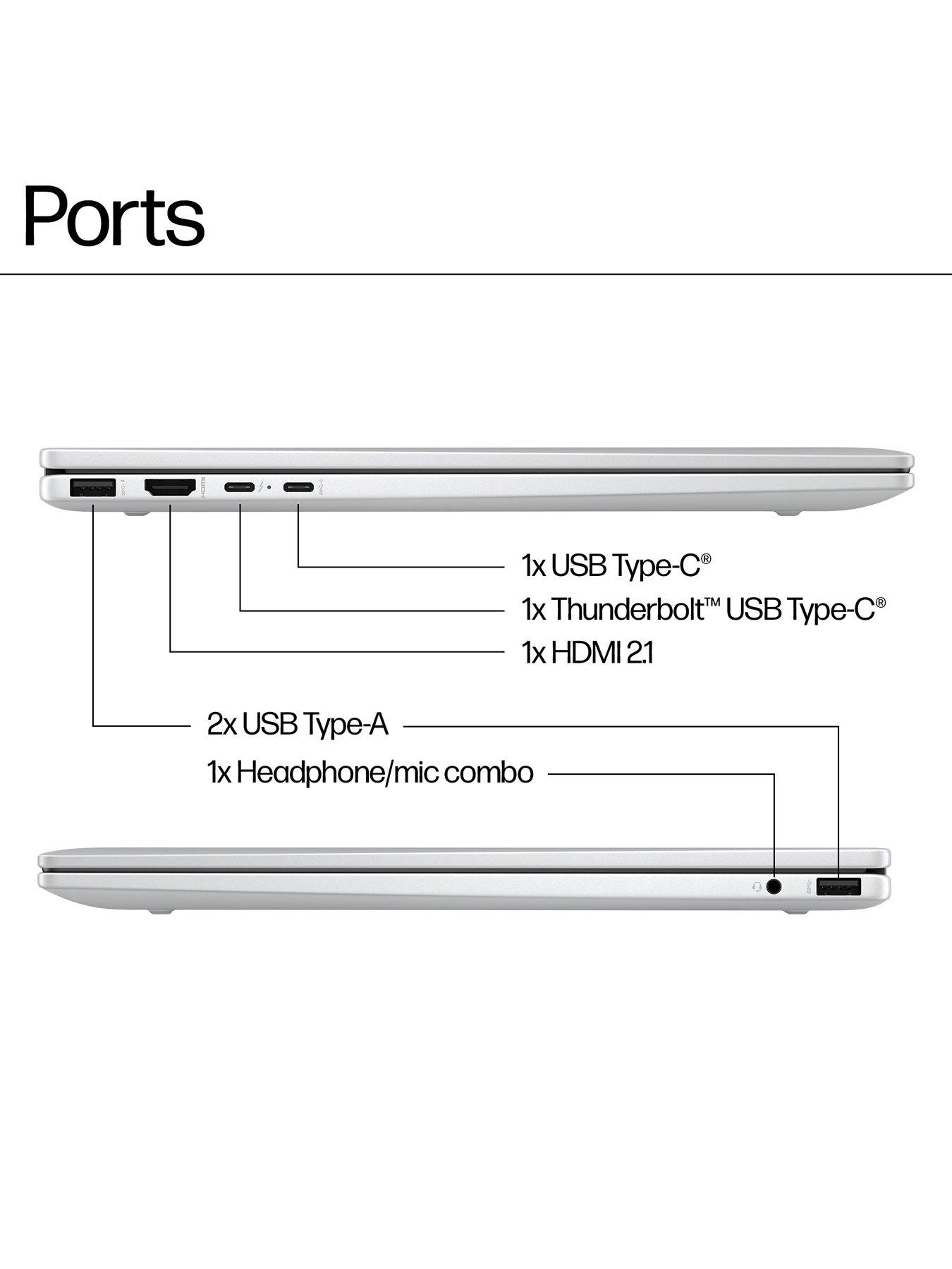 Image 6 of 8 of HP ENVY x360 16-ac0010na Laptop - Intel<sup>&reg;</sup> Core&trade; Ultra 5 Processor, 8GB RAM, 512GB SSD, 16in WUXGA Touchscreen, 3-Year HP Care Pack Warranty Included