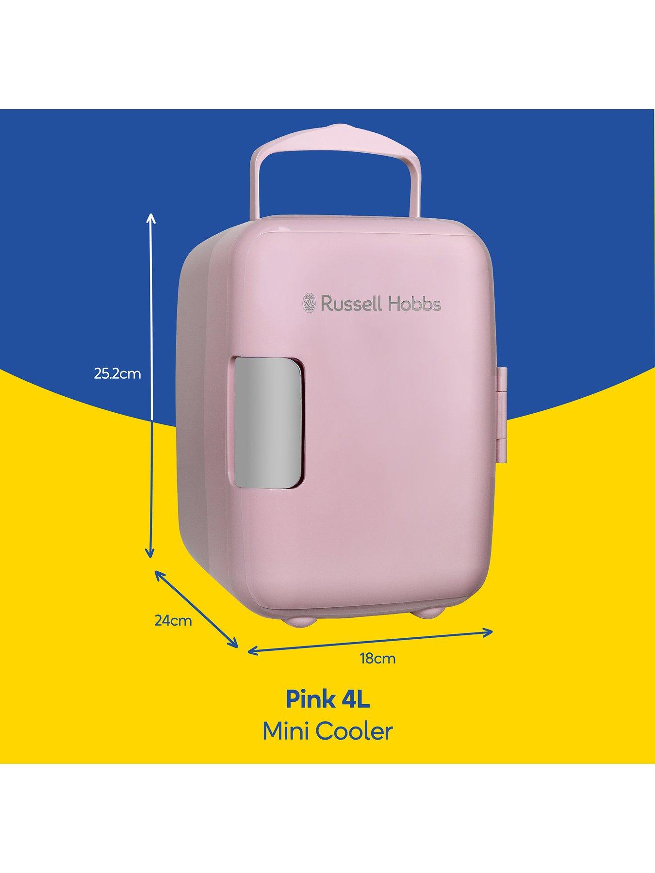  image of russell-hobbs-rh4clr1001p-mini-cooler-4l-pink