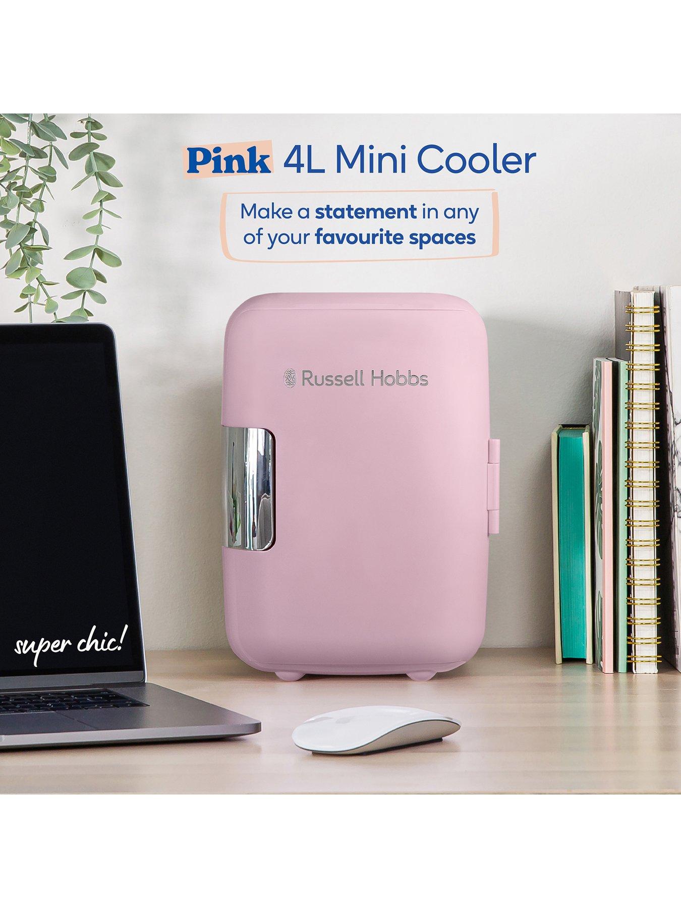  image of russell-hobbs-rh4clr1001p-mini-cooler-4l-pink