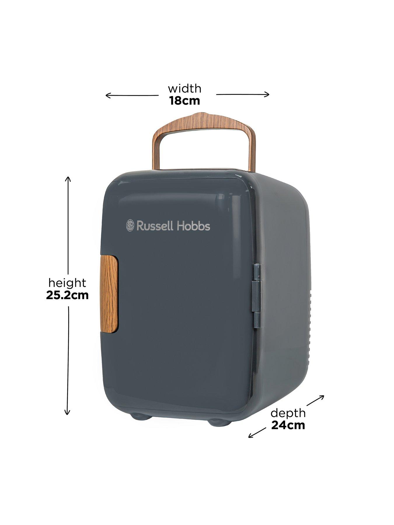  image of russell-hobbs-rh4clr1001scg-4l-mini-compact-cooler-for-drinks-and-cosmetics-scandi-style-grey-amp-wood-effect