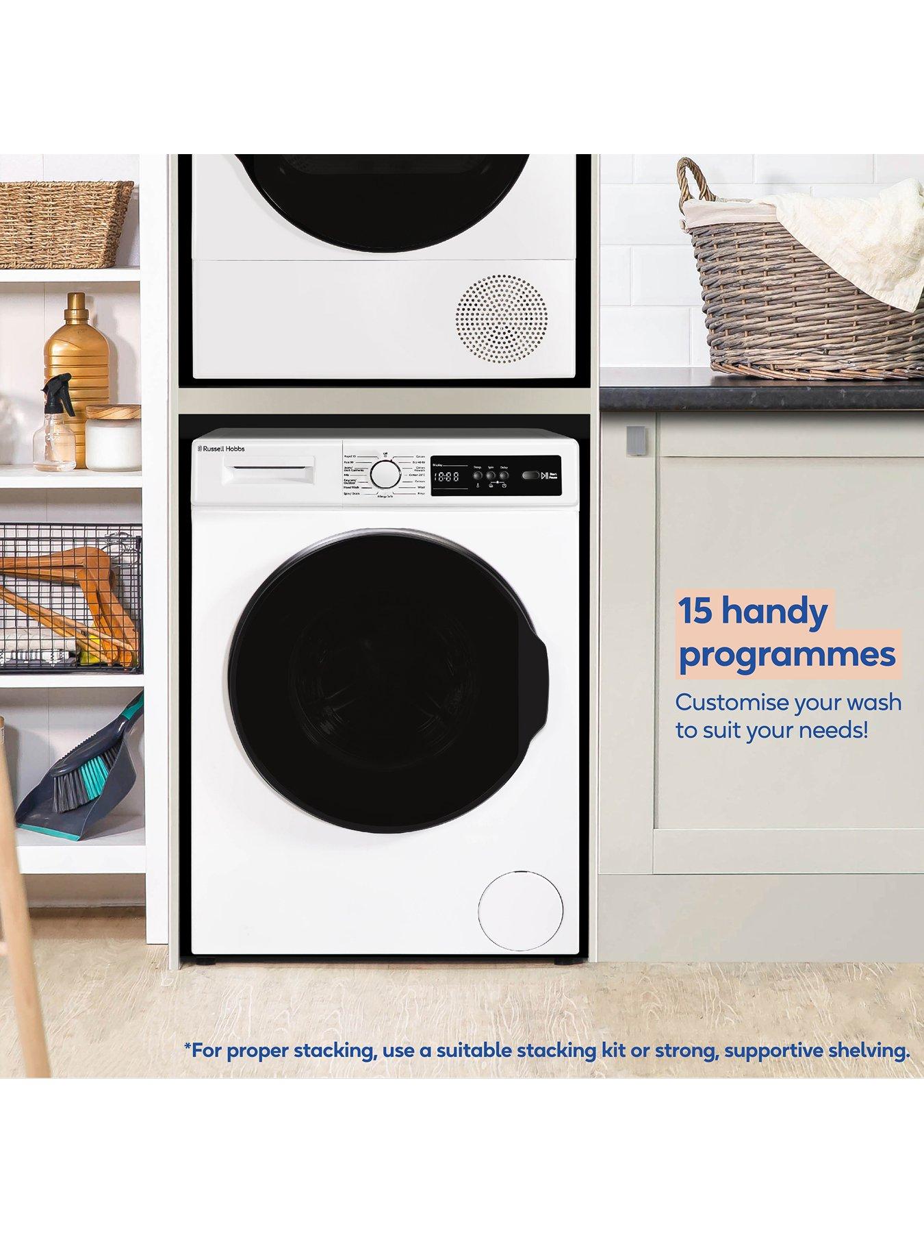  image of russell-hobbs-rh814w111w-11-series-8kg-load-1400rpm-spinnbspwashing-machine-white