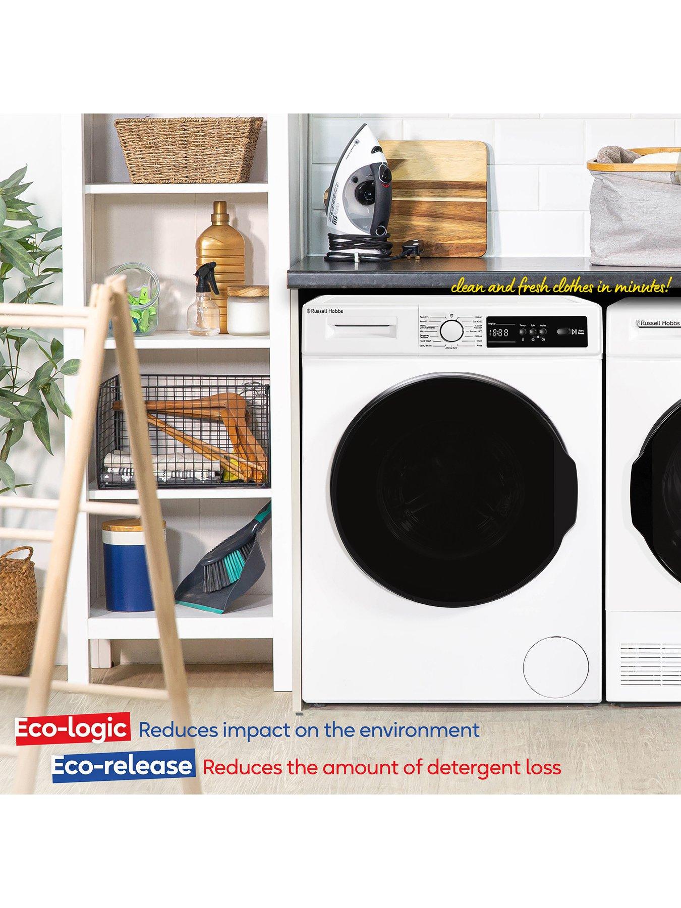  image of russell-hobbs-rh814w111w-11-series-8kg-load-1400rpm-spinnbspwashing-machine-white