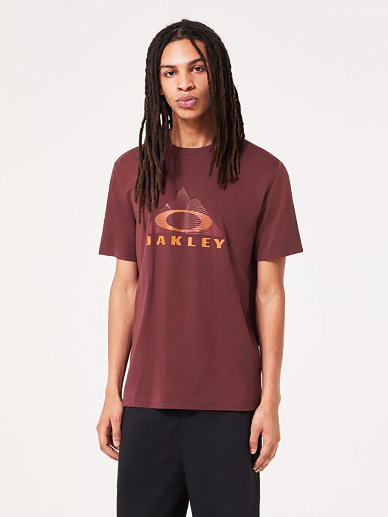 undefined Mens Lined Mountain Bark Tee - Burgundy - Red