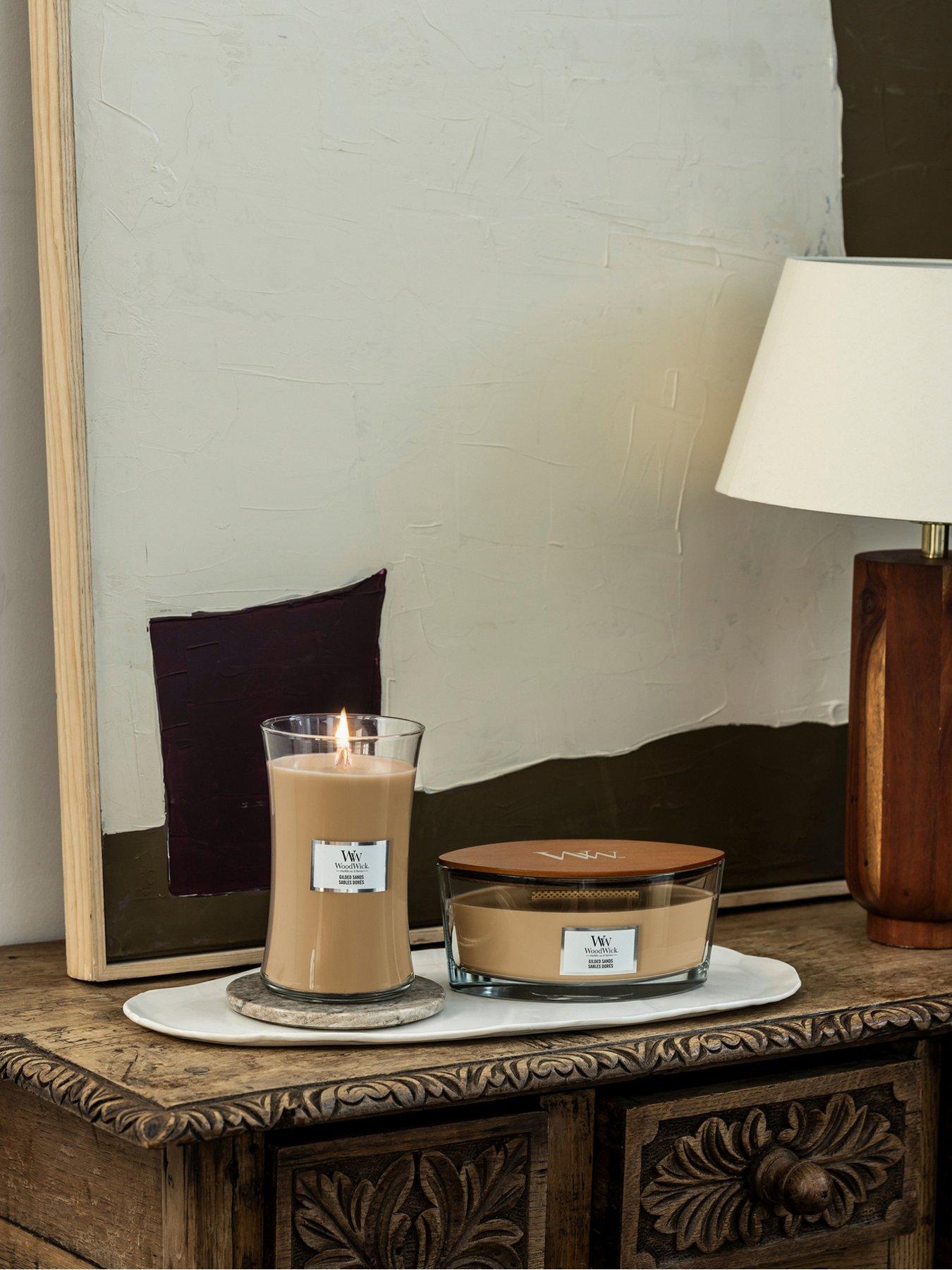 Image 1 of 2 of WoodWick Gilded Sands Ellipse Candle