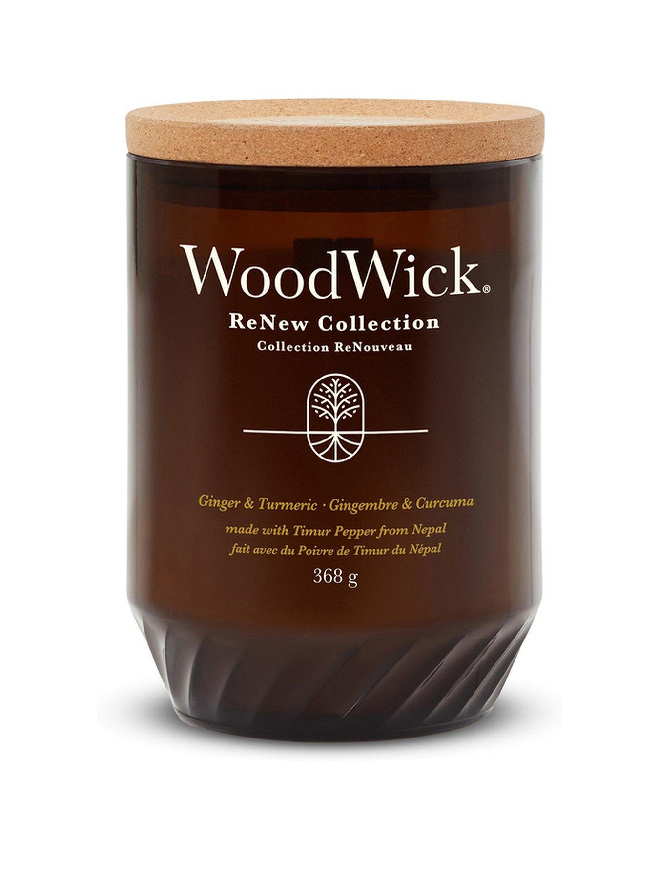  image of woodwick-renew-ginger-amp-tumeric-large-candle