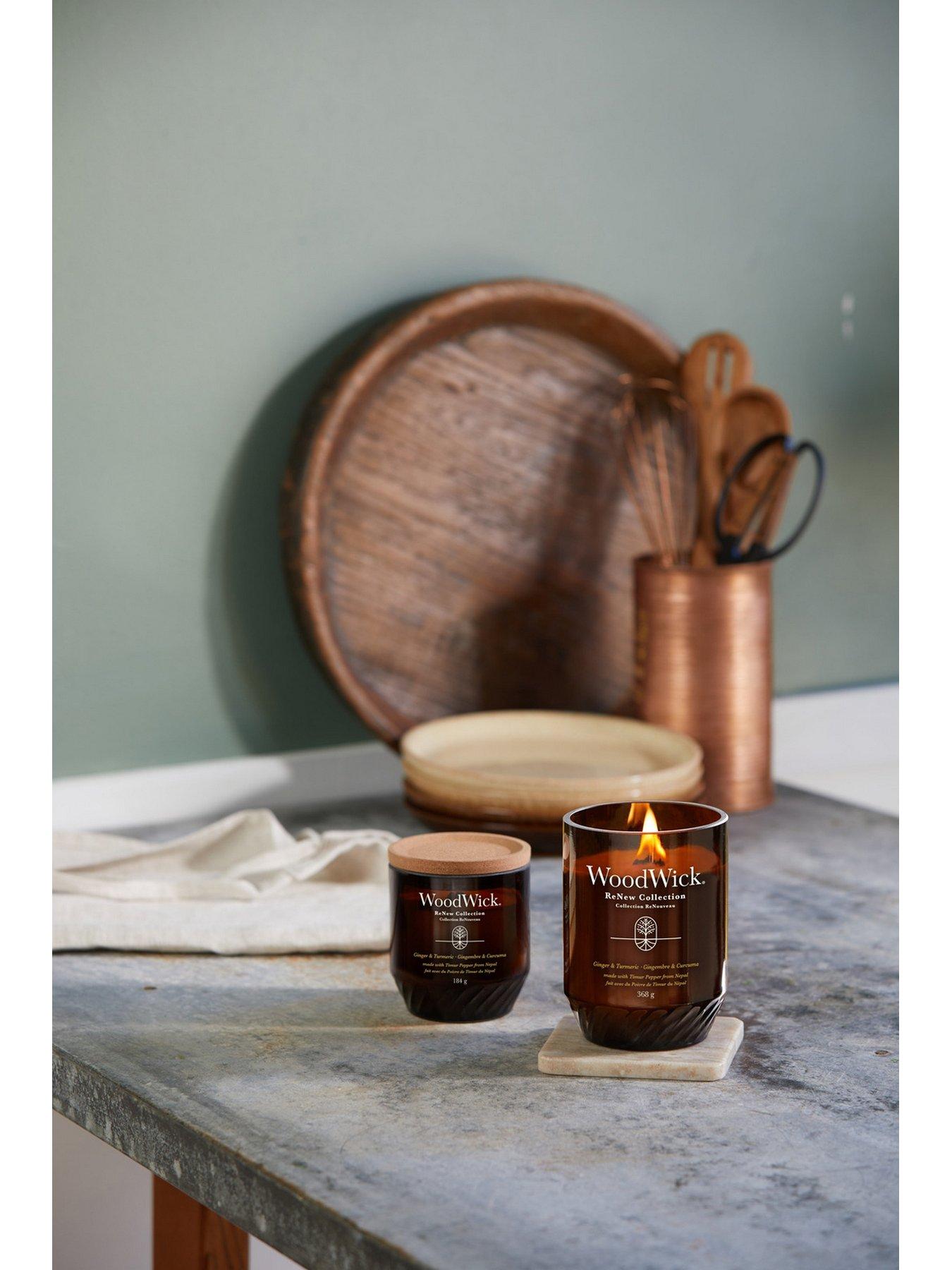  image of woodwick-renew-ginger-amp-tumeric-large-candle