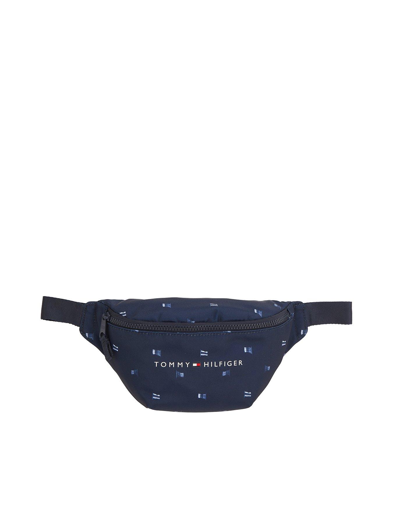 Image 1 of 4 of Tommy Hilfiger Kids Essential All Over Print Bum Bag - Navy