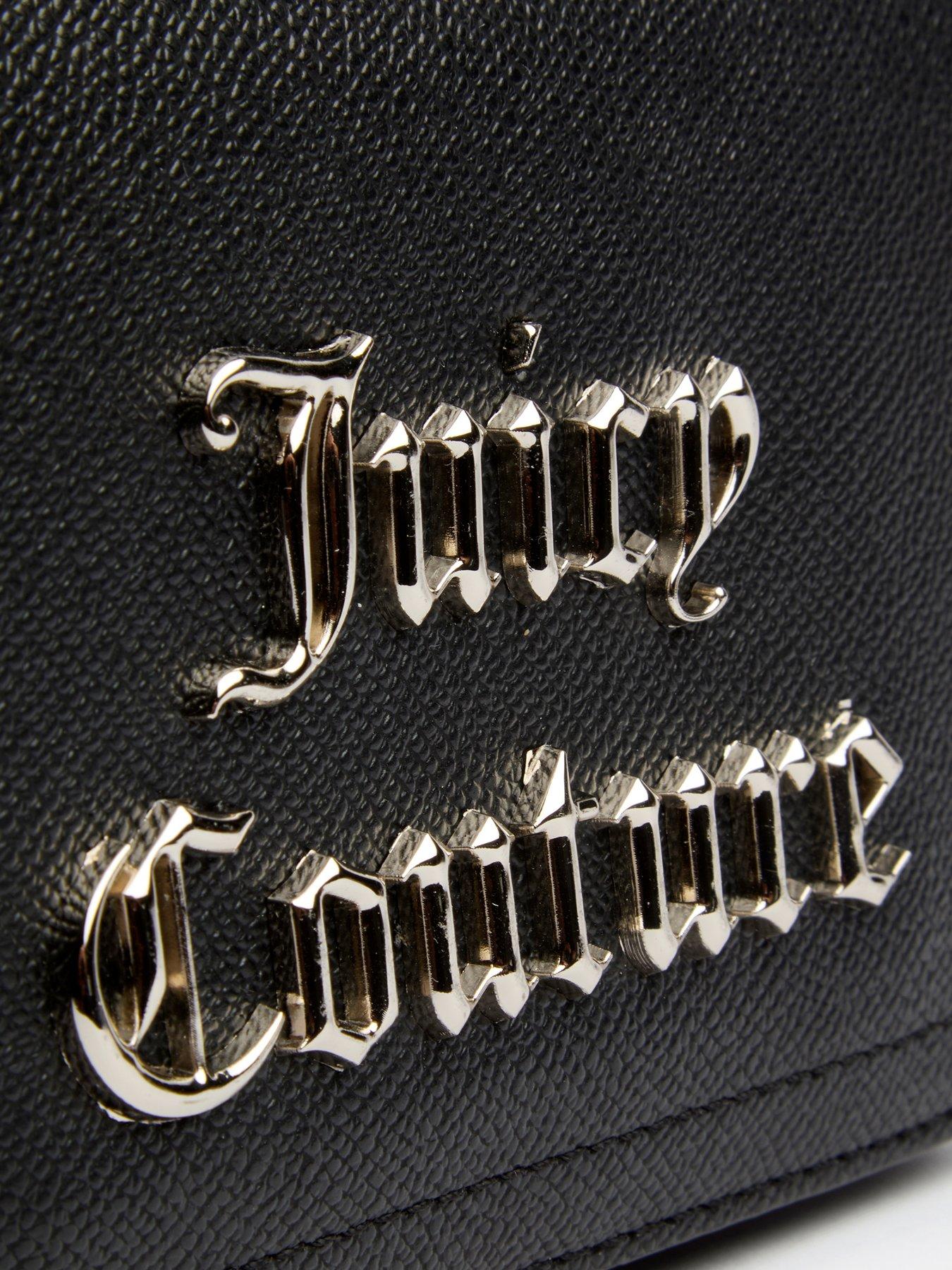 2WAY【JUICY COUTURE】Jasmine S ポーチ ハンド ショルダー 黒 Juicy Couture Jasmine S Shoulder bag imitation leather black