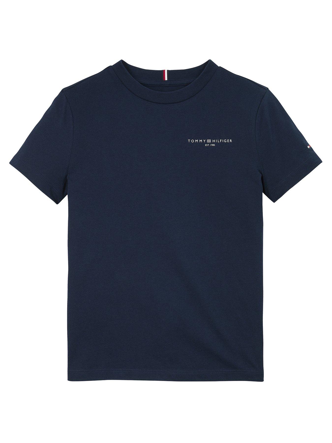 Tommy Hilfiger Kids Mini Corp Logo Short Sleeve T-Shirt - Navy