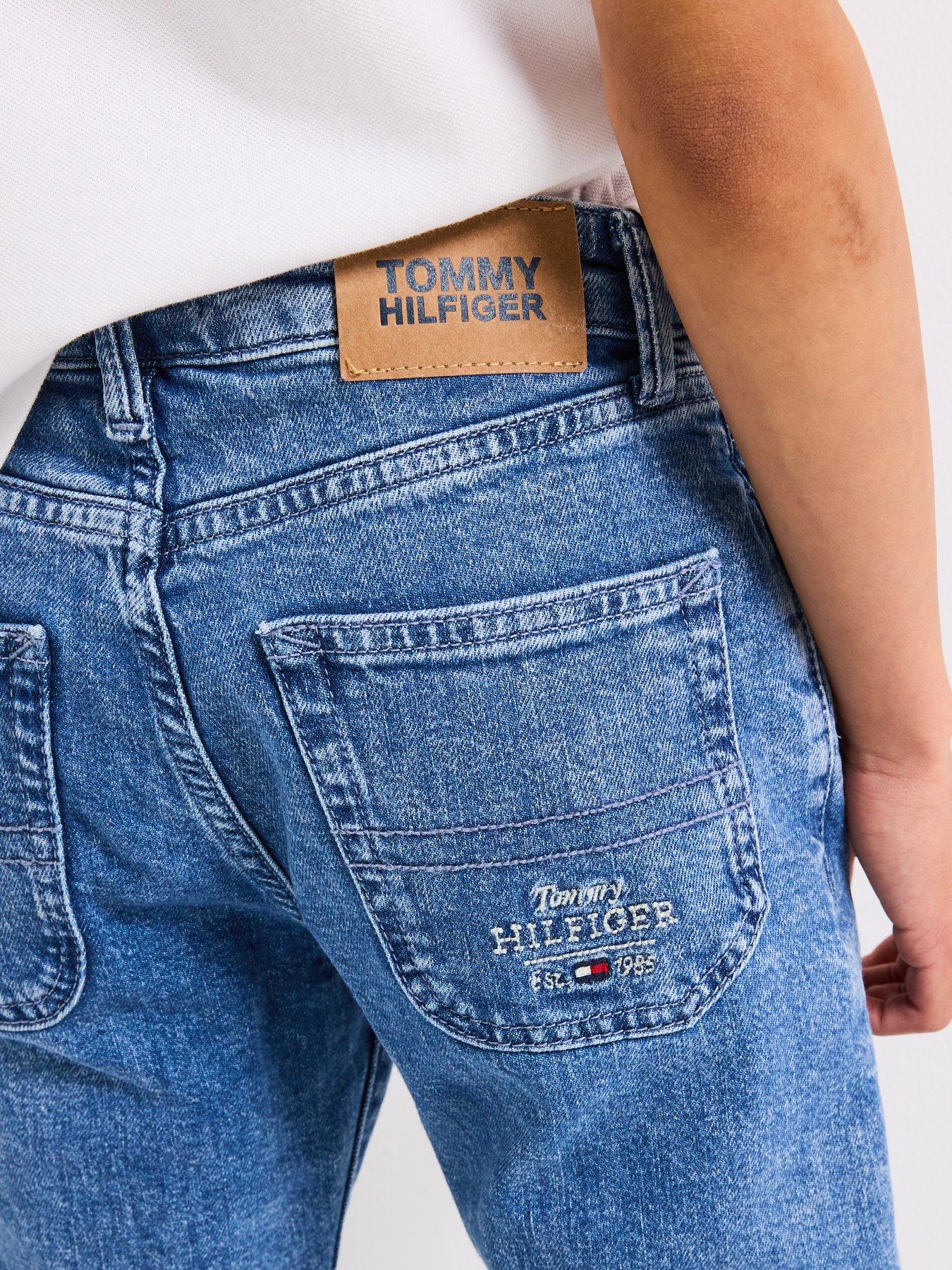  image of tommy-hilfiger-boys-modern-straight-saltpepper-jeans-blue