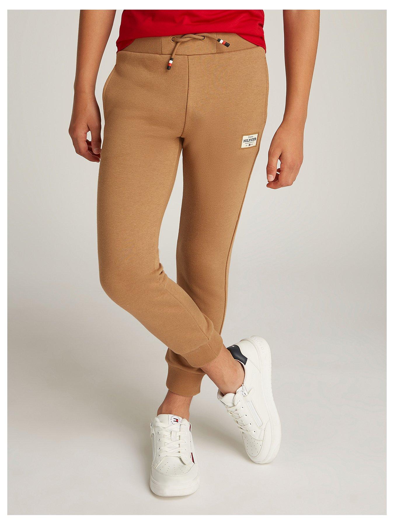 undefined Boys Monotype 1985 Label Sweatpants - Dark Beige