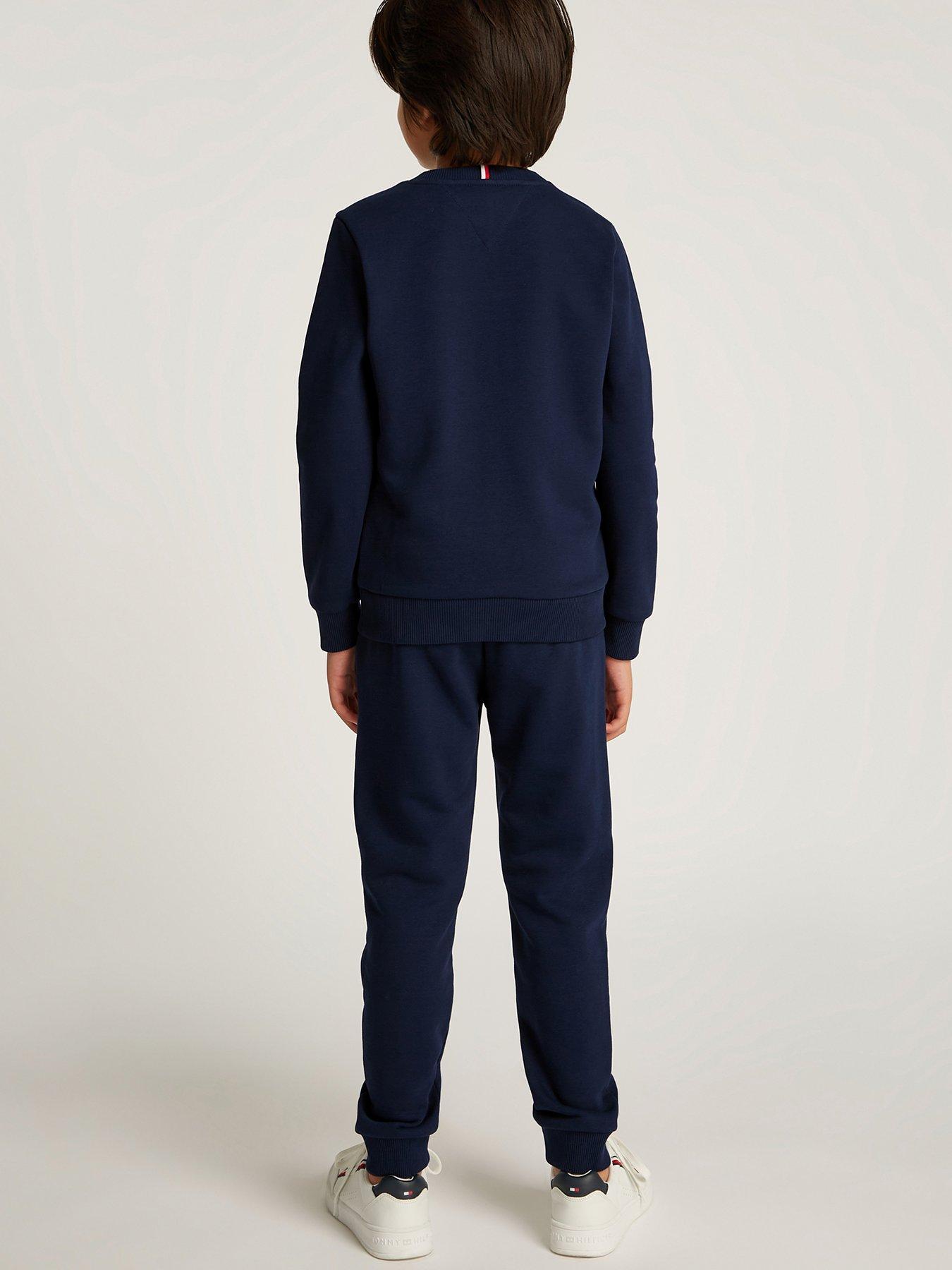  image of tommy-hilfiger-boys-th-rib-insert-sweat-tracksuit-set-navy